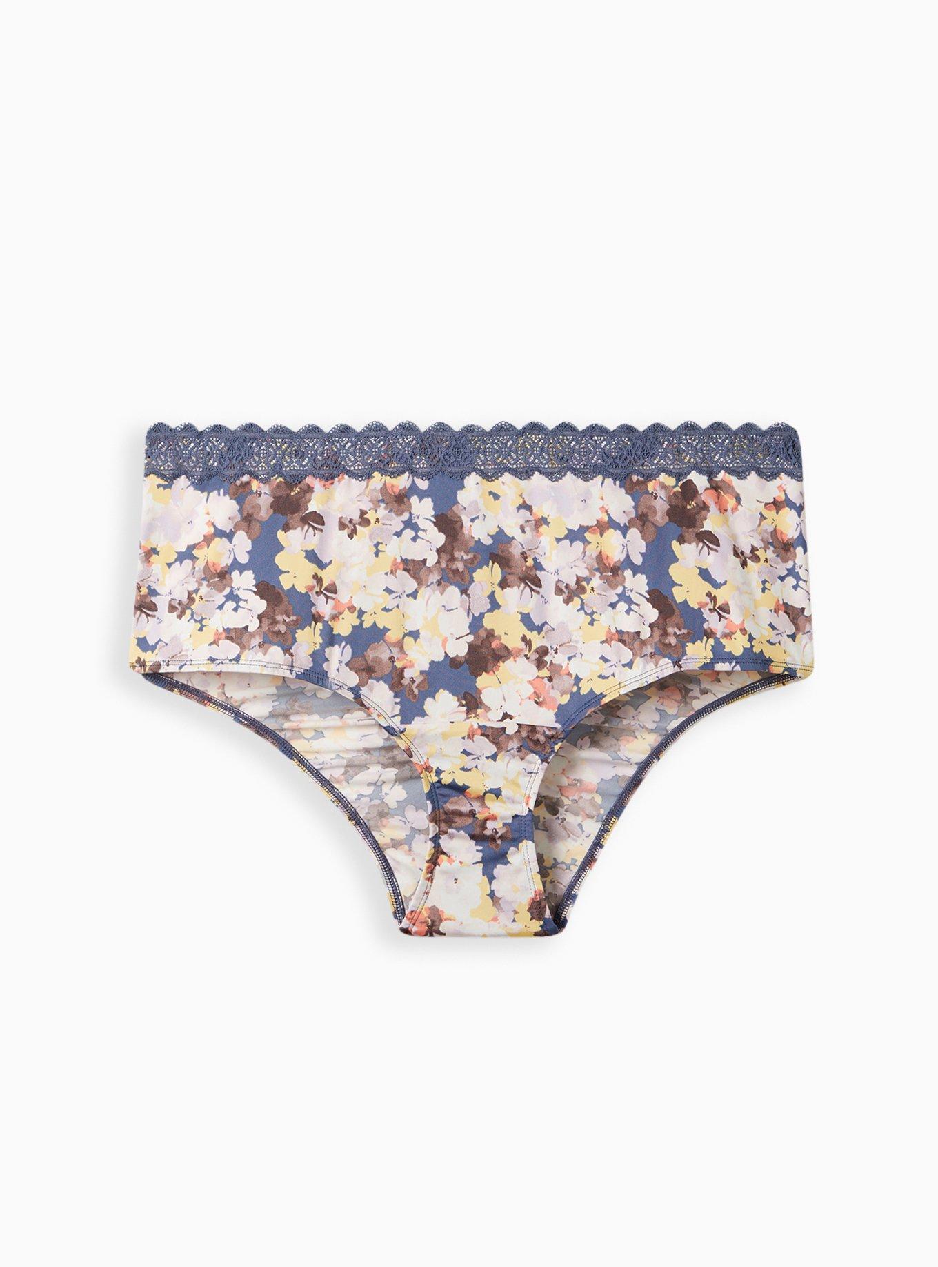 Ruched Cheeky Panty - Floral, , hi-res
