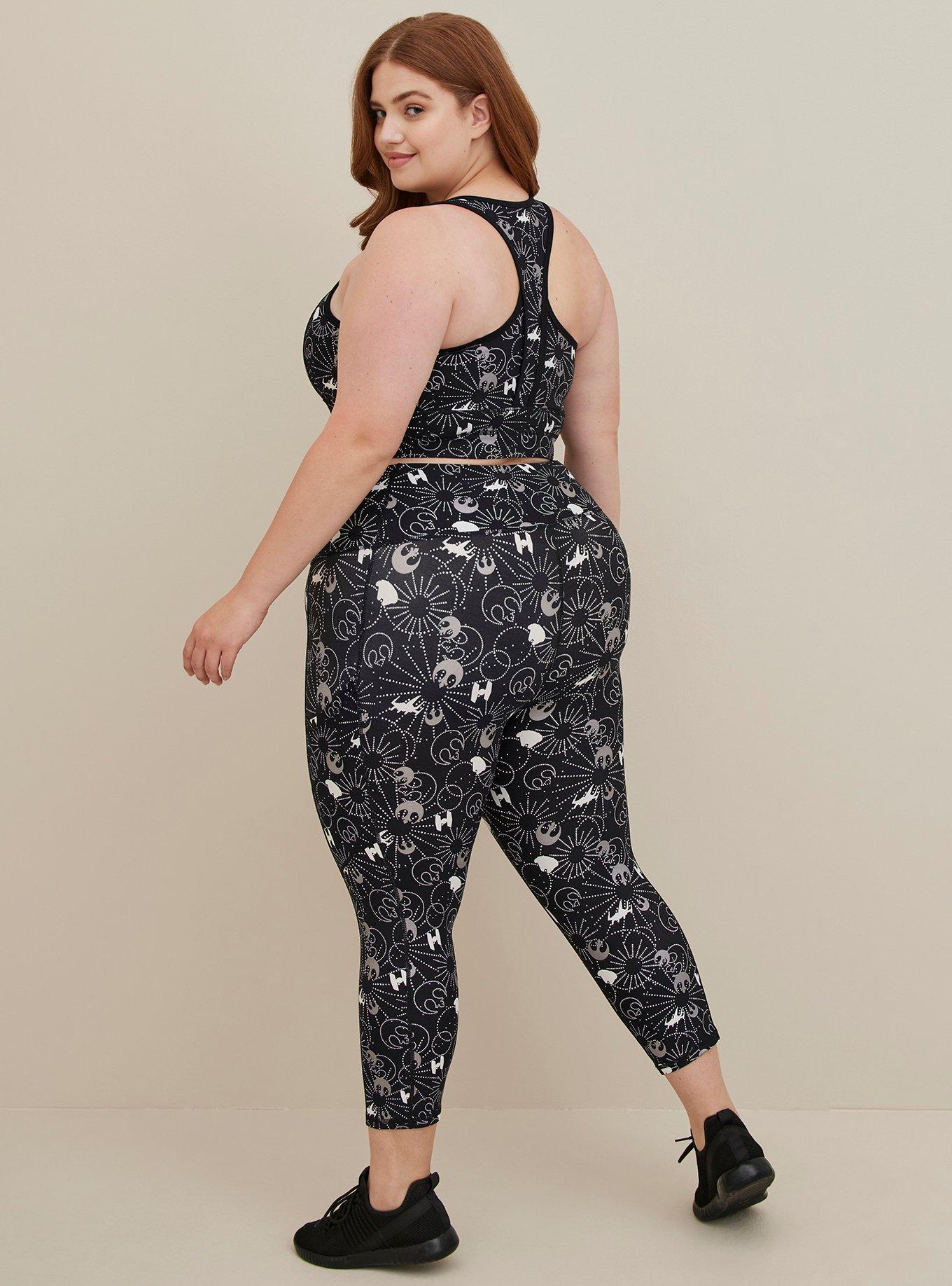 Plus Size Star Wars Capri Legging Performance Core Black Torrid