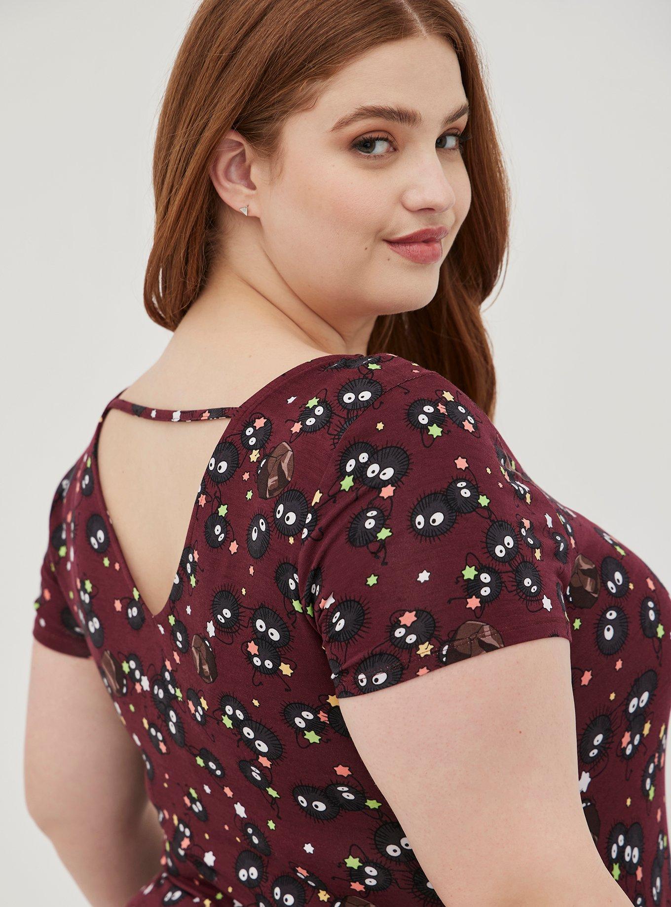 Her Universe Studio Ghibli Spirited Away Fluted Dress - Super Soft Soot Sprites , MULTI, alternate