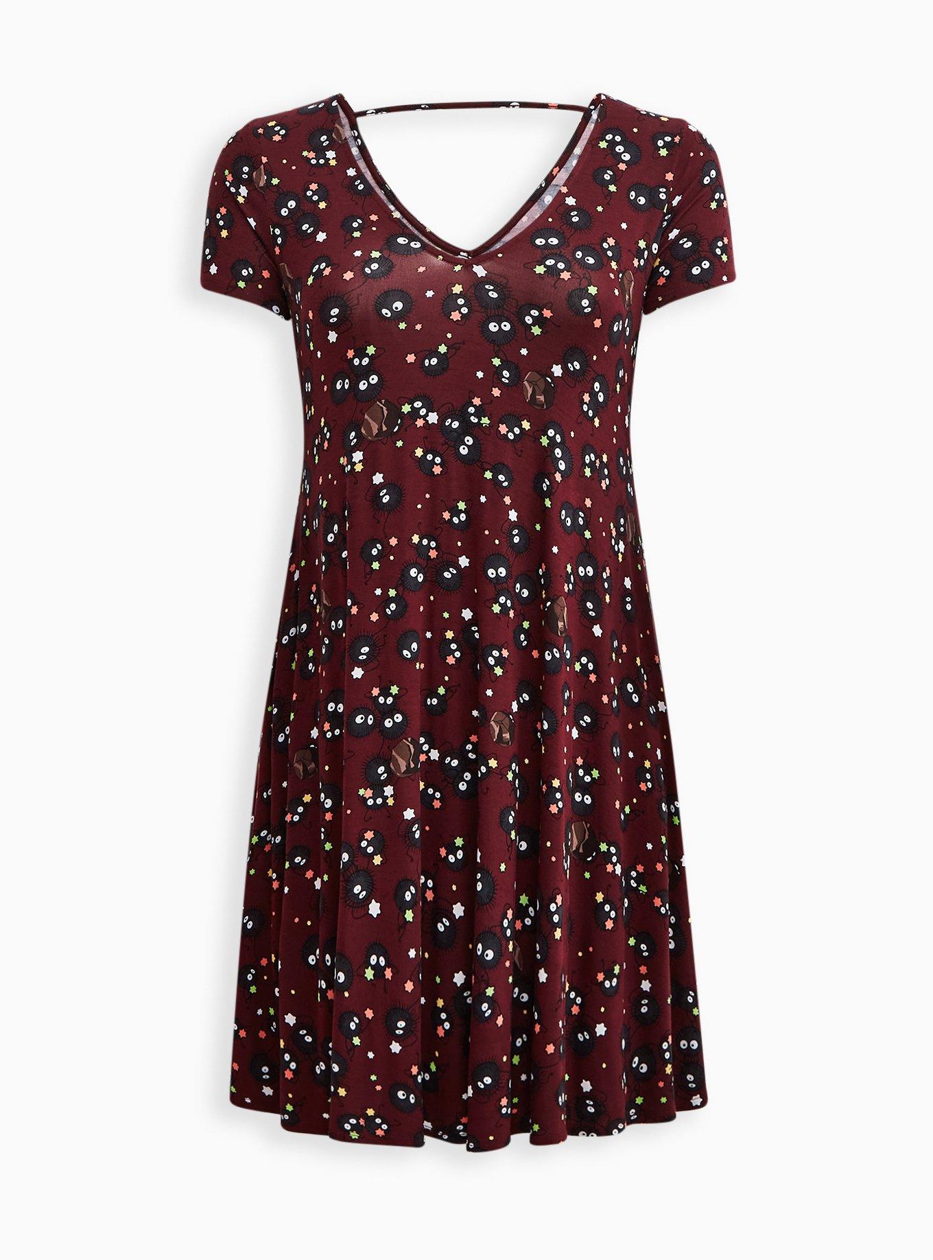 Her Universe Studio Ghibli Spirited Away Fluted Dress - Super Soft Soot Sprites , MULTI, hi-res