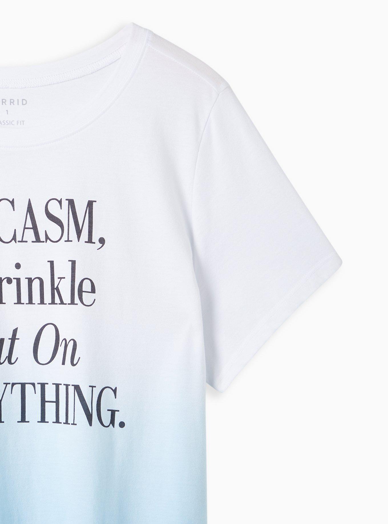 Plus Size Classic Fit Crew Tee - Signature Jersey Sarcasm Tie Dye Blue , TIE DYE BLUE, alternate