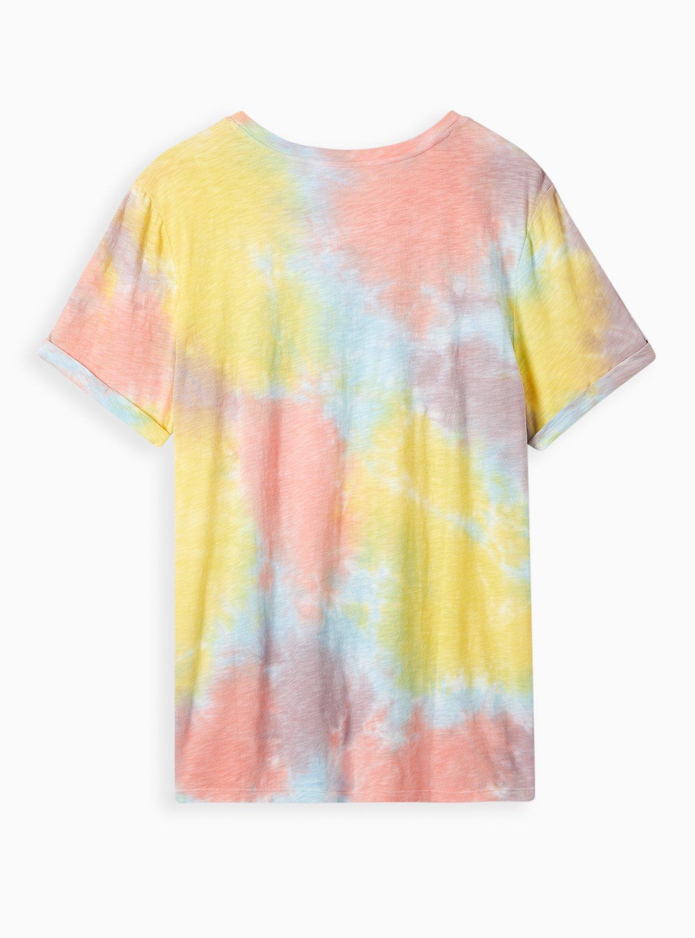 Relaxed Fit Roll Sleeve Tee - Heritage Slub Explore Tie Dye , TIE DYE, alternate