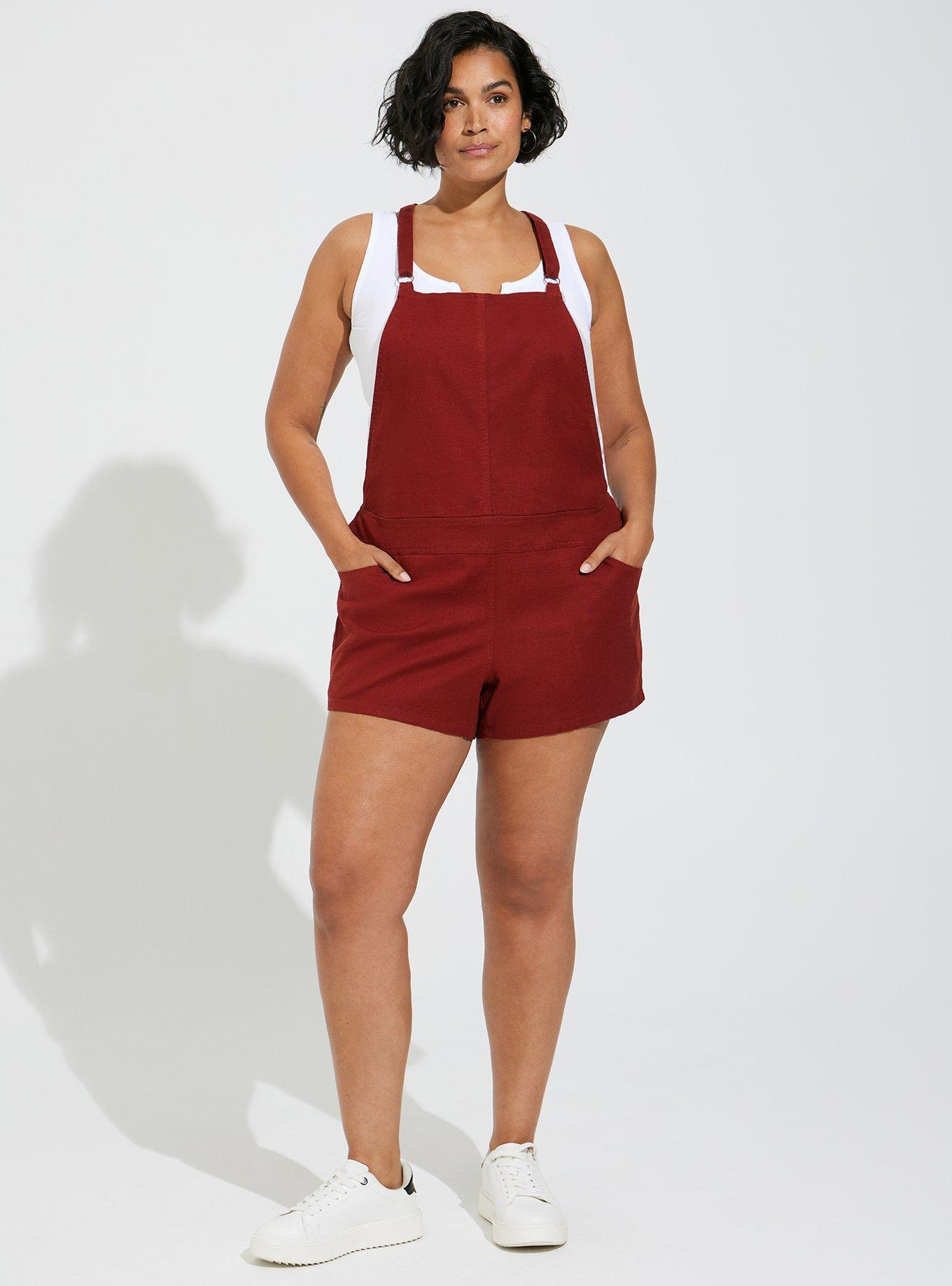 Torrid overalls hot sale shorts