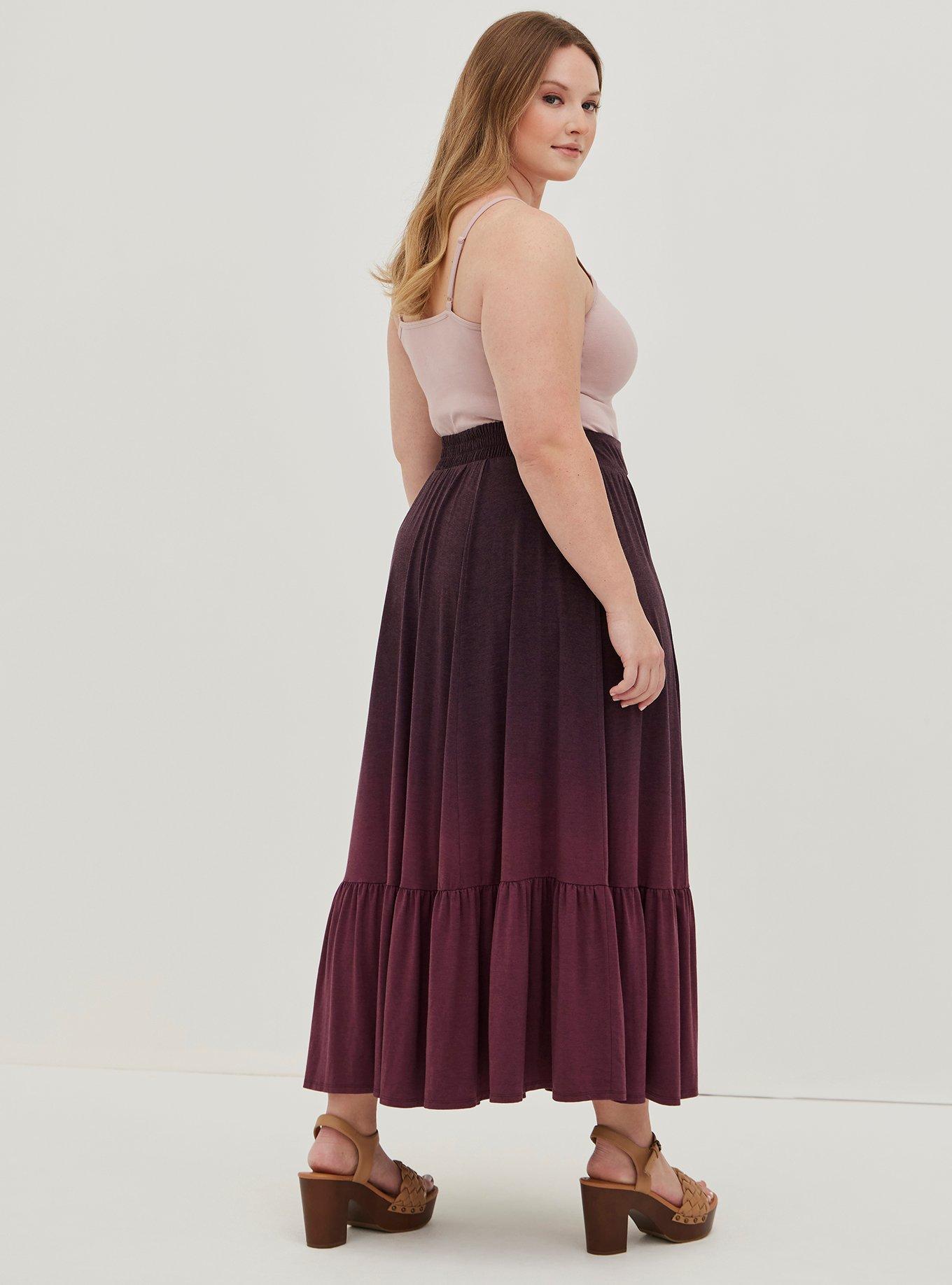 Jersey tiered skirt sales