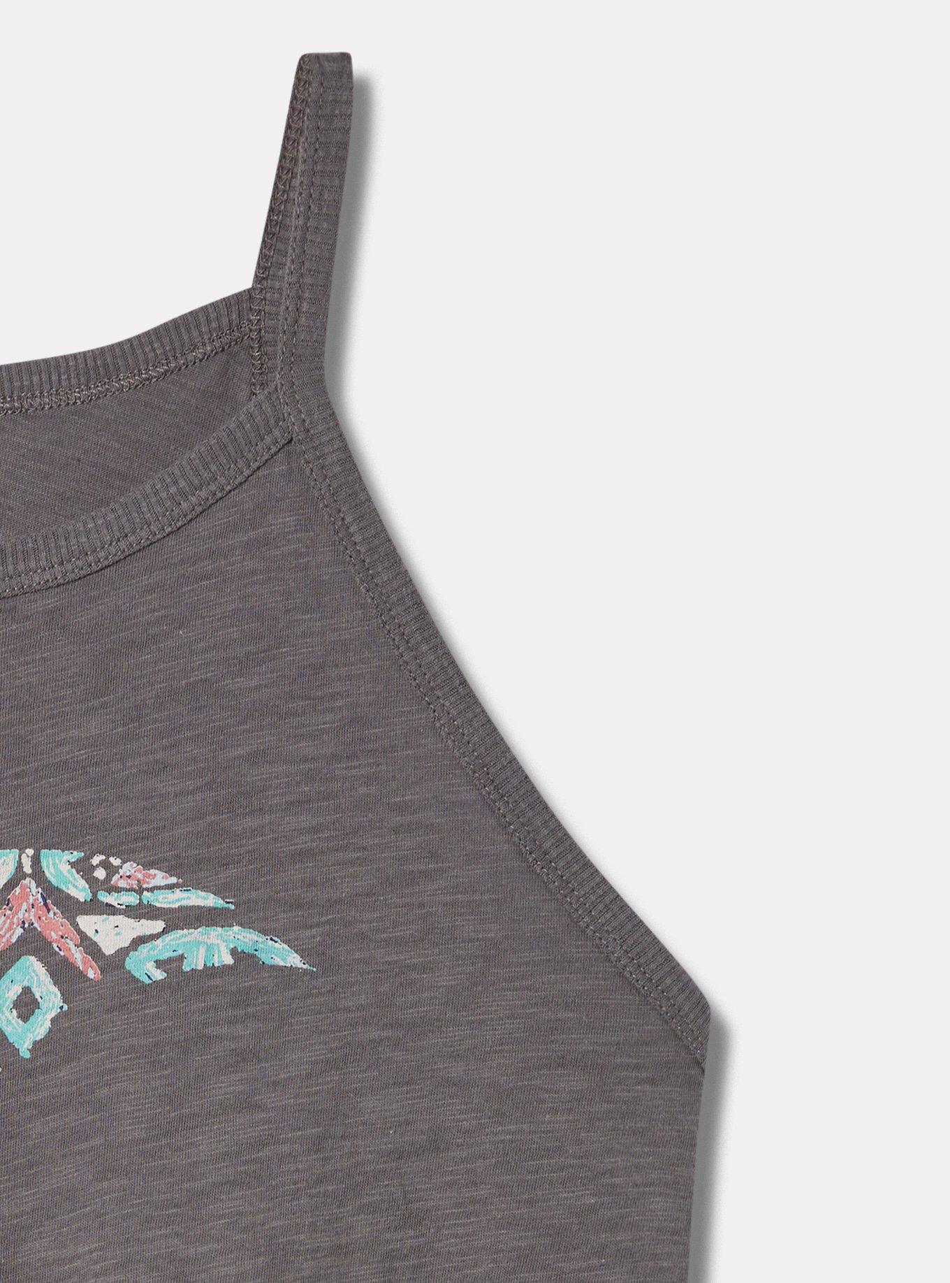 Graphic Classic Fit Heritage Slub Hi Neck Tank, GRANITE GRAY, alternate