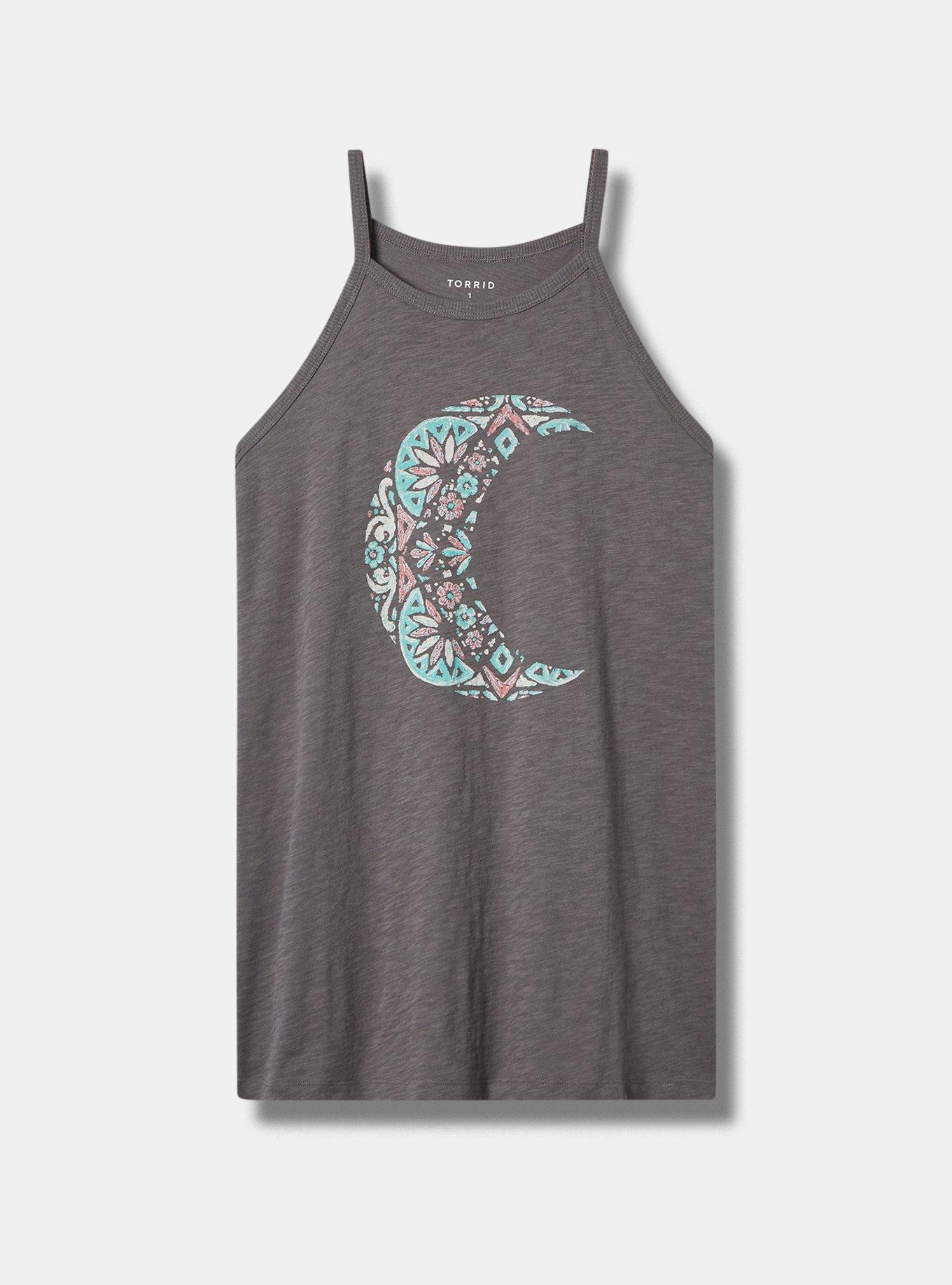 Graphic Classic Fit Heritage Slub Hi Neck Tank, GRANITE GRAY, hi-res