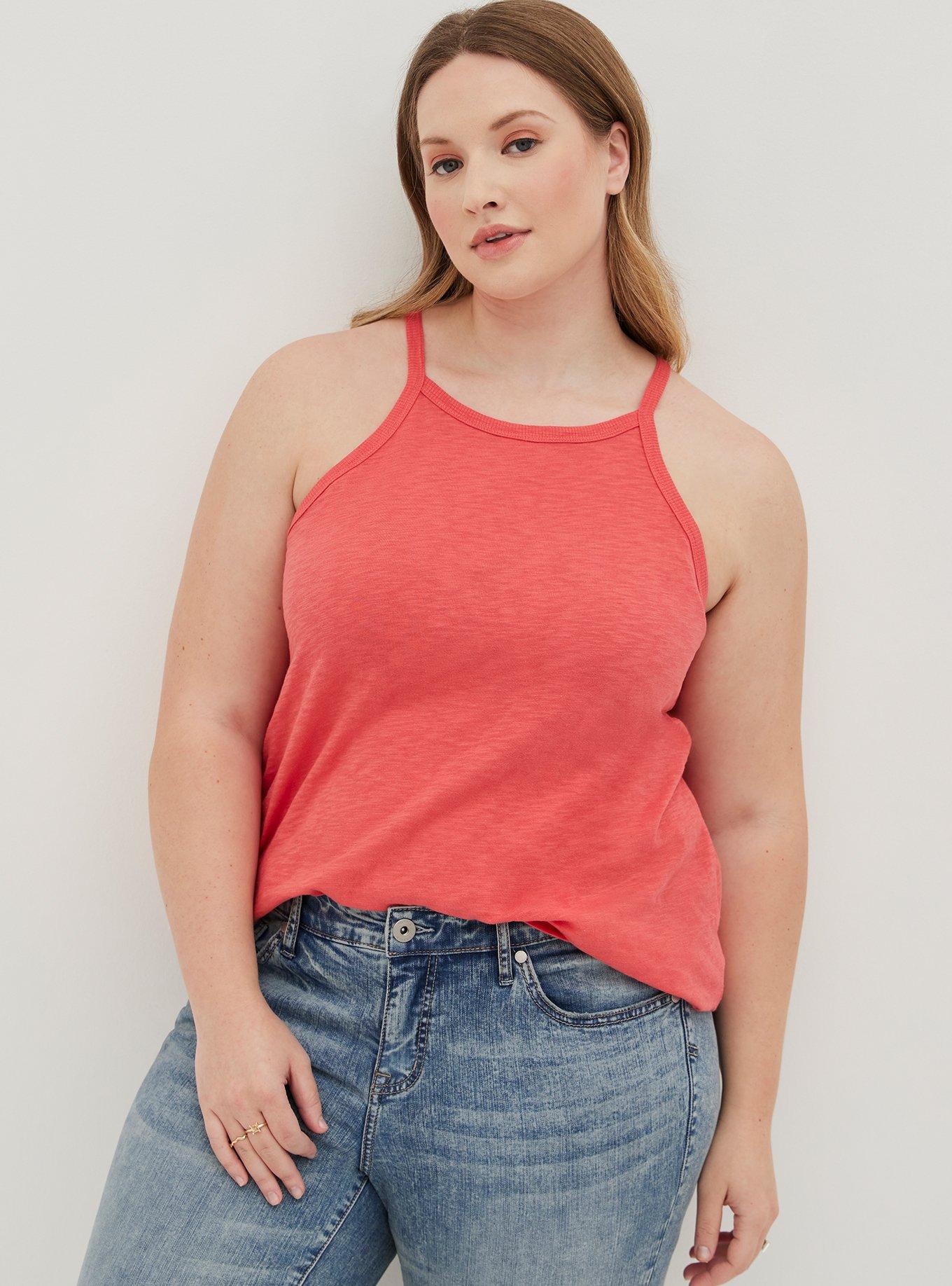 Plus Size Heritage Slub High Neck Tank Torrid