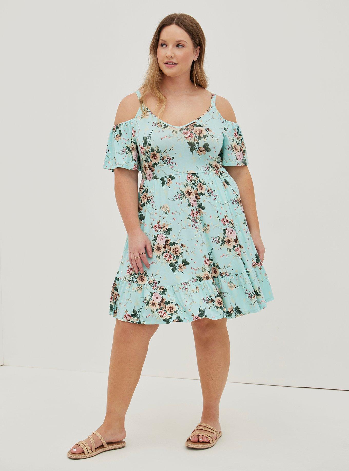 Torrid cold shoulder store dress