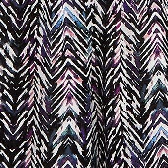 Gauze Surplice Romper, CHEVRON BLACK, swatch