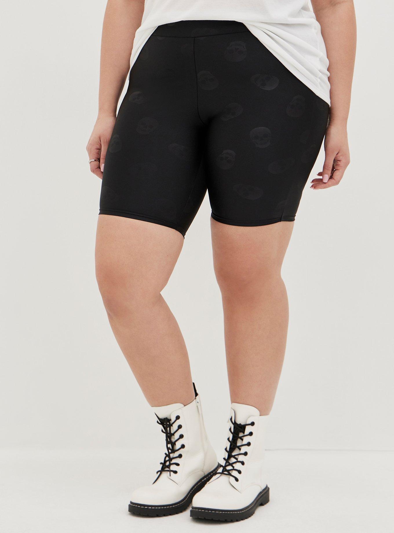 9 Inch Signature Waist Embossed Bike Short, BLACK, alternate