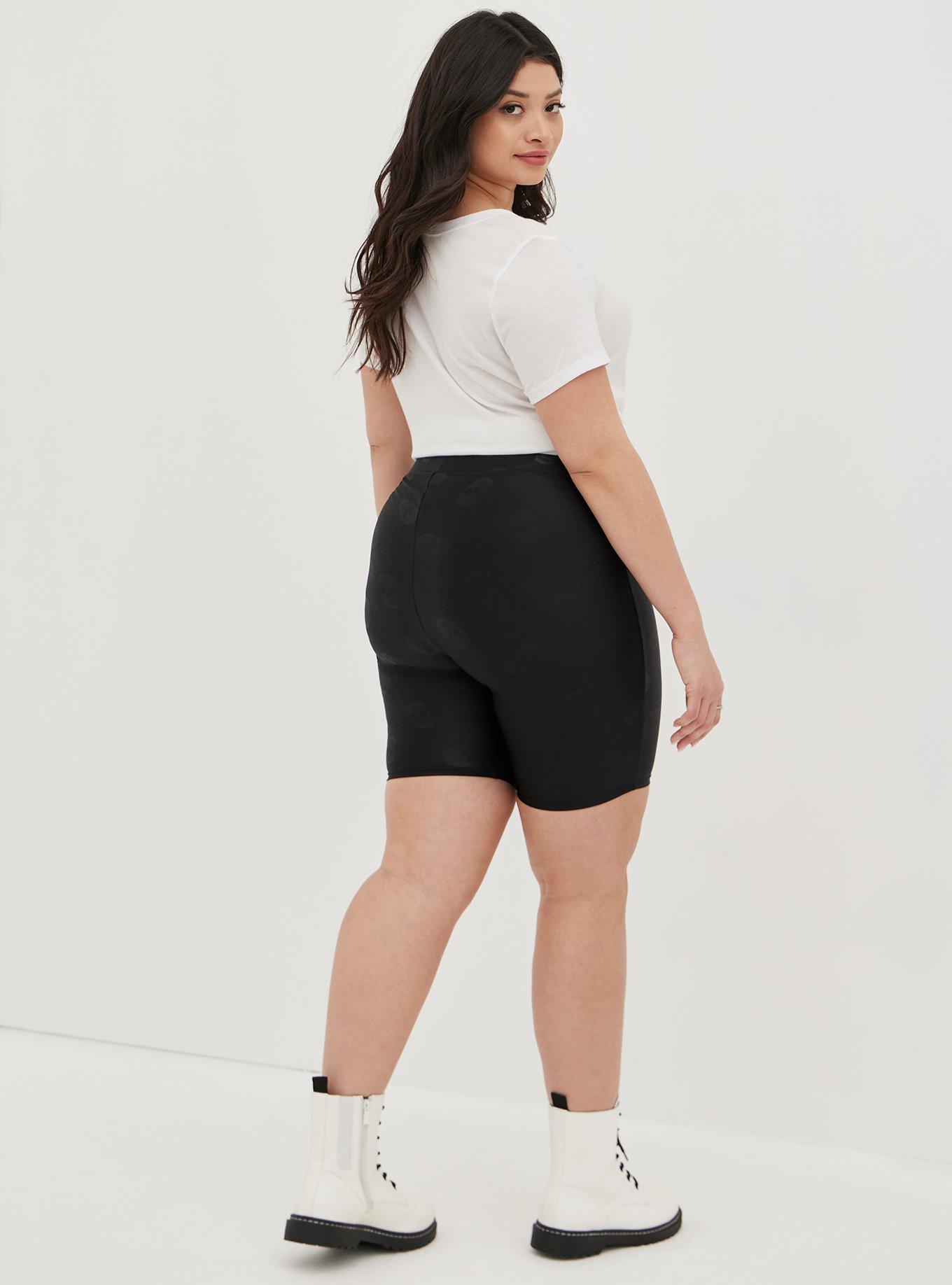 9 Inch Signature Waist Embossed Bike Short, BLACK, alternate