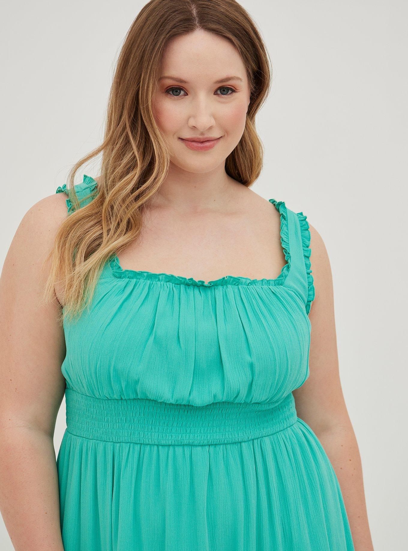 Torrid teal outlet dress