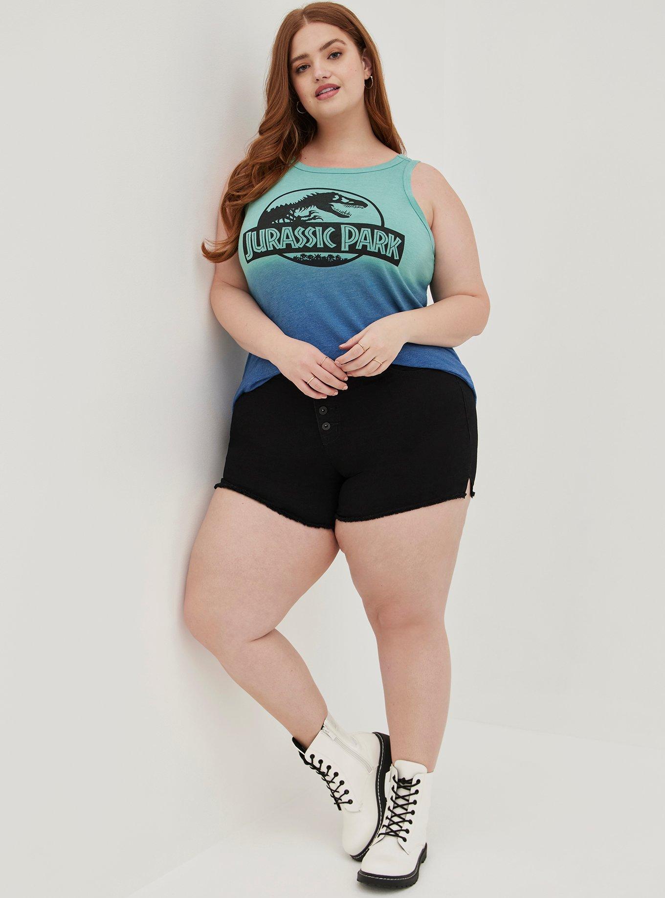 Universal Jurassic World 3 Tank - Triblend Jersey Dip Dye Blue & Green, SEA BLUE, alternate