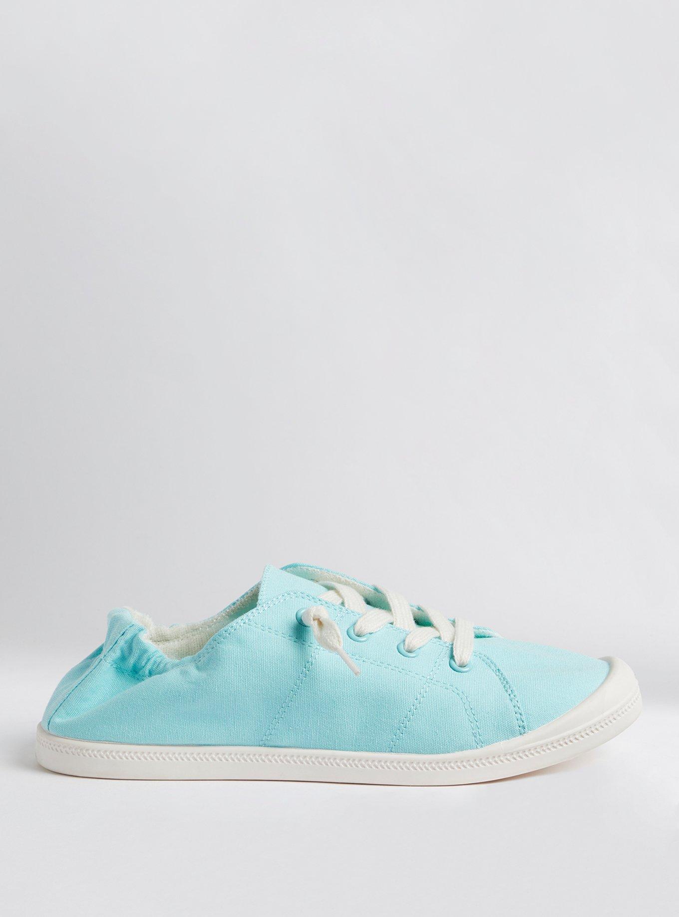 Canvas Ruched Sneaker - Blue (WW), BLUE, alternate