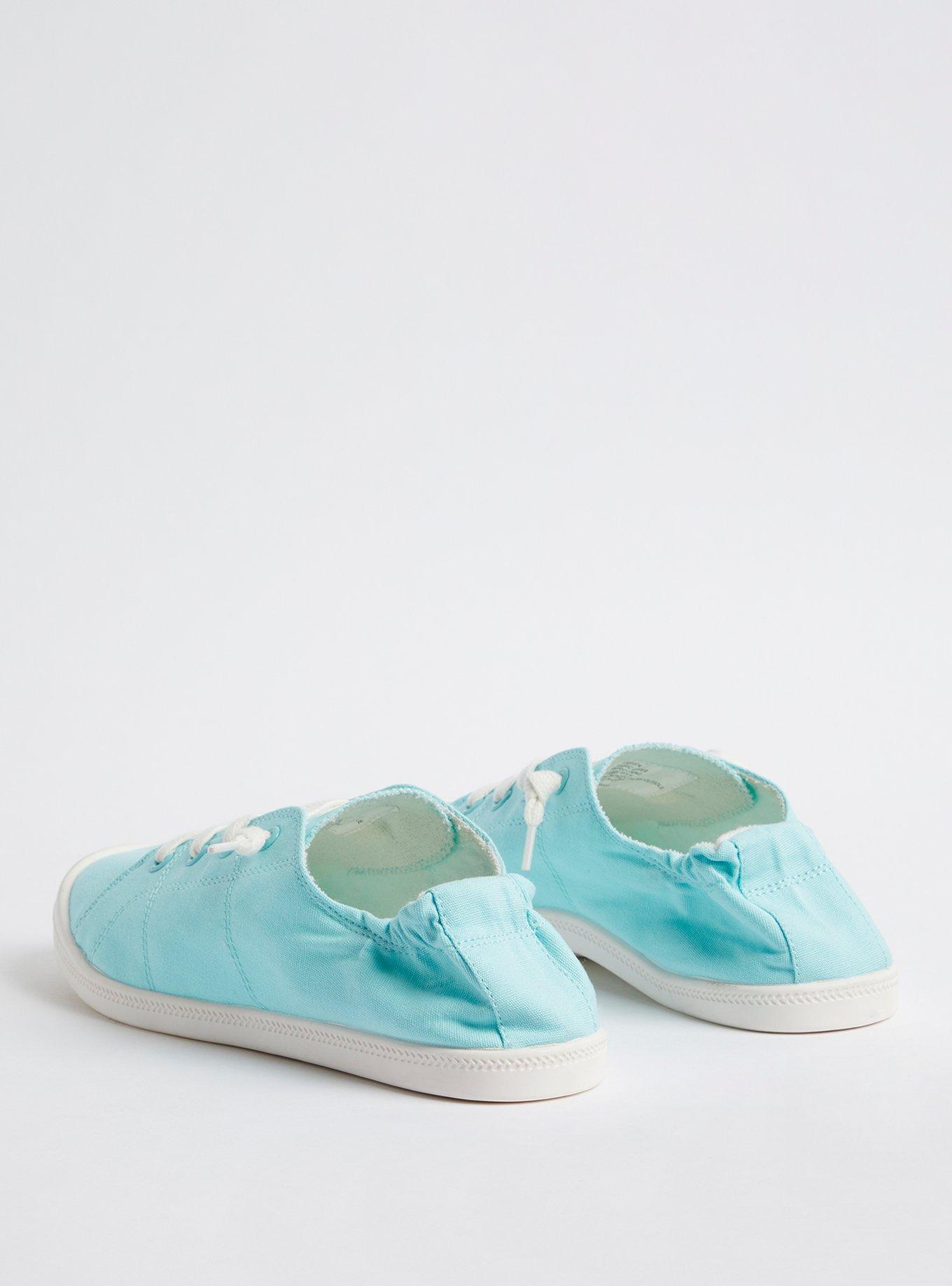 Canvas Ruched Sneaker - Blue (WW), BLUE, alternate