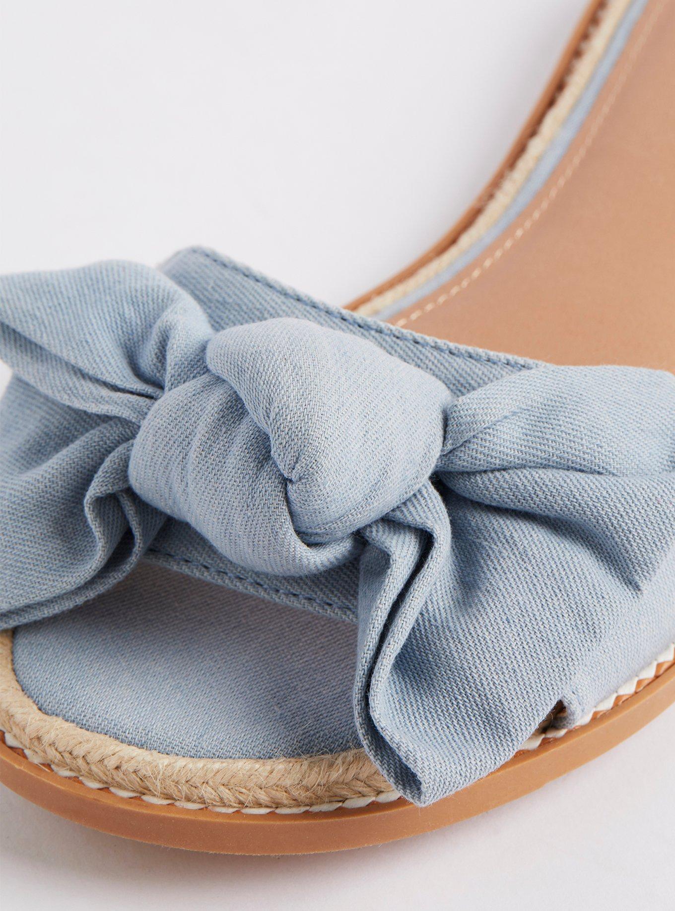 Bow Slide - Canvas Denim (WW), DENIM, alternate