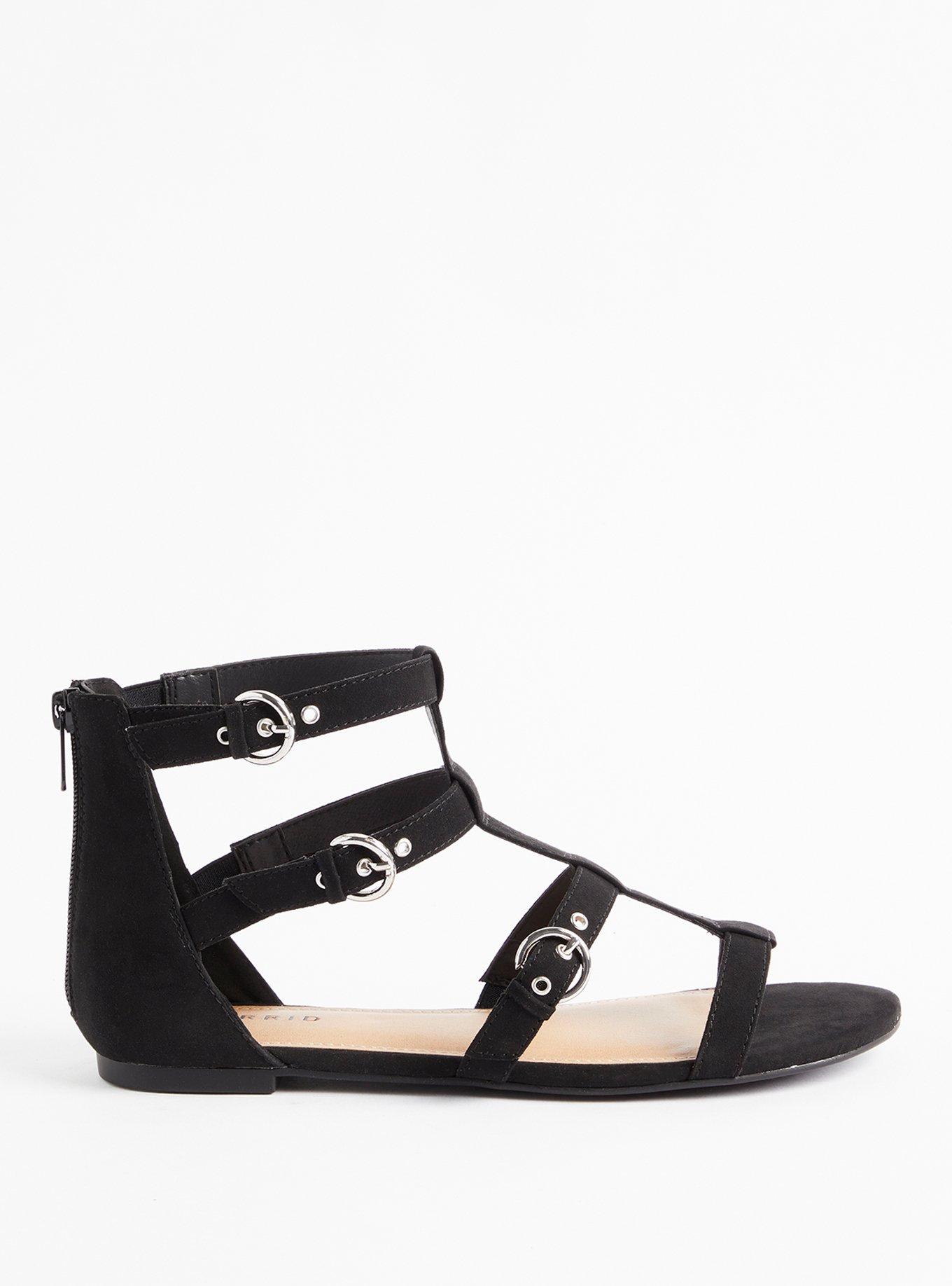 Strappy Gladiator Sandal (WW), BLACK, alternate