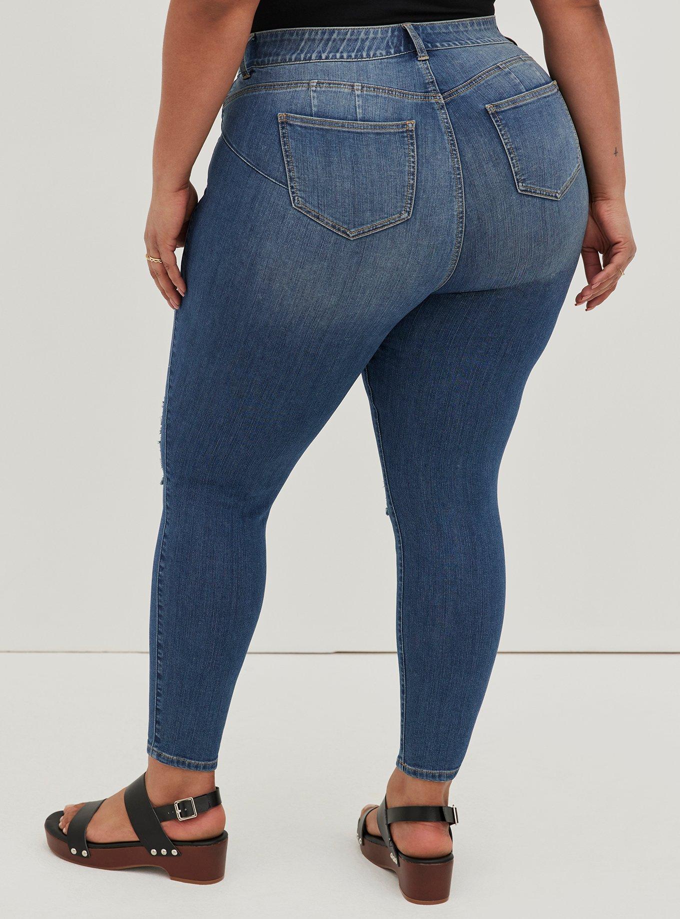 Plus Size - Curvy Bombshell Skinny Premium Stretch High-Rise Jean