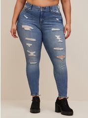 Curvy Bombshell Skinny Premium Stretch High-Rise Jean, TIDES, alternate