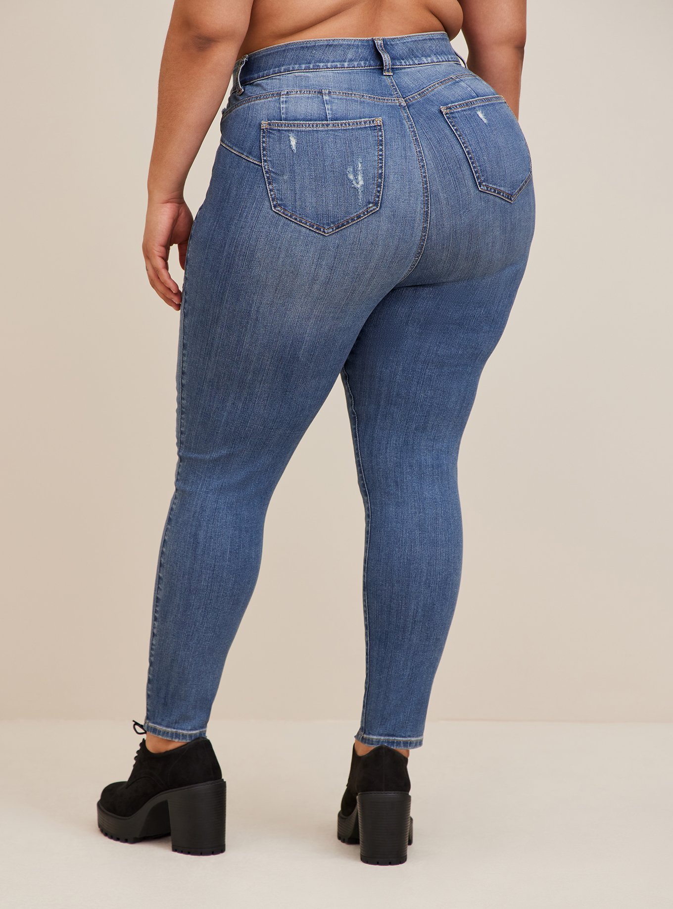 Plus Size - Curvy Bombshell Skinny Premium Stretch High-Rise Jean - Torrid