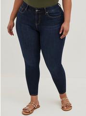 Curvy Bombshell Skinny Premium Stretch High-Rise Jean, CANARY WHARF, hi-res