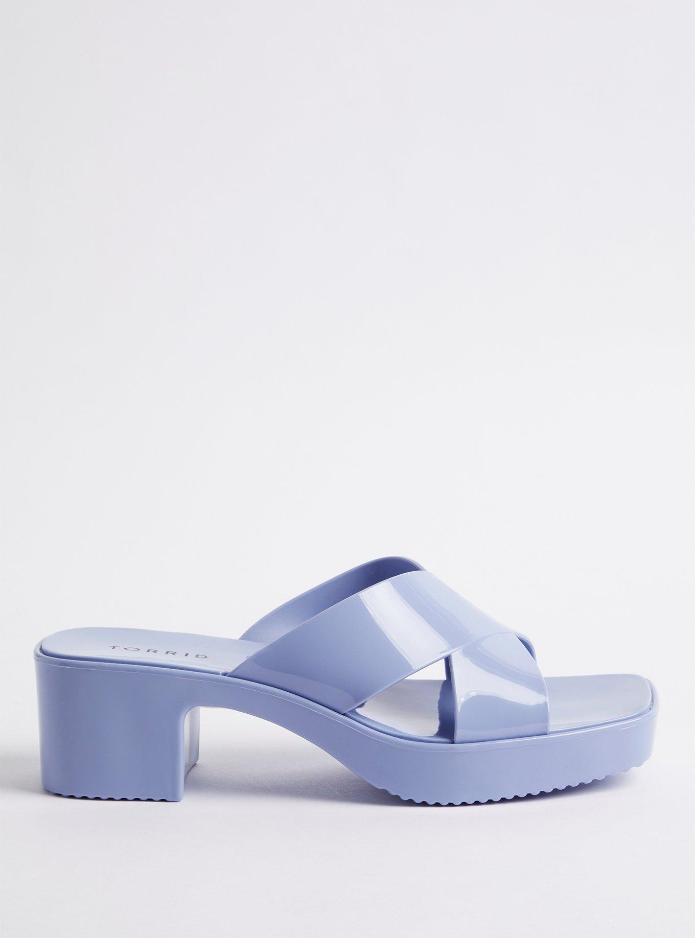 Jelly Criss Cross Heel Sandal (WW