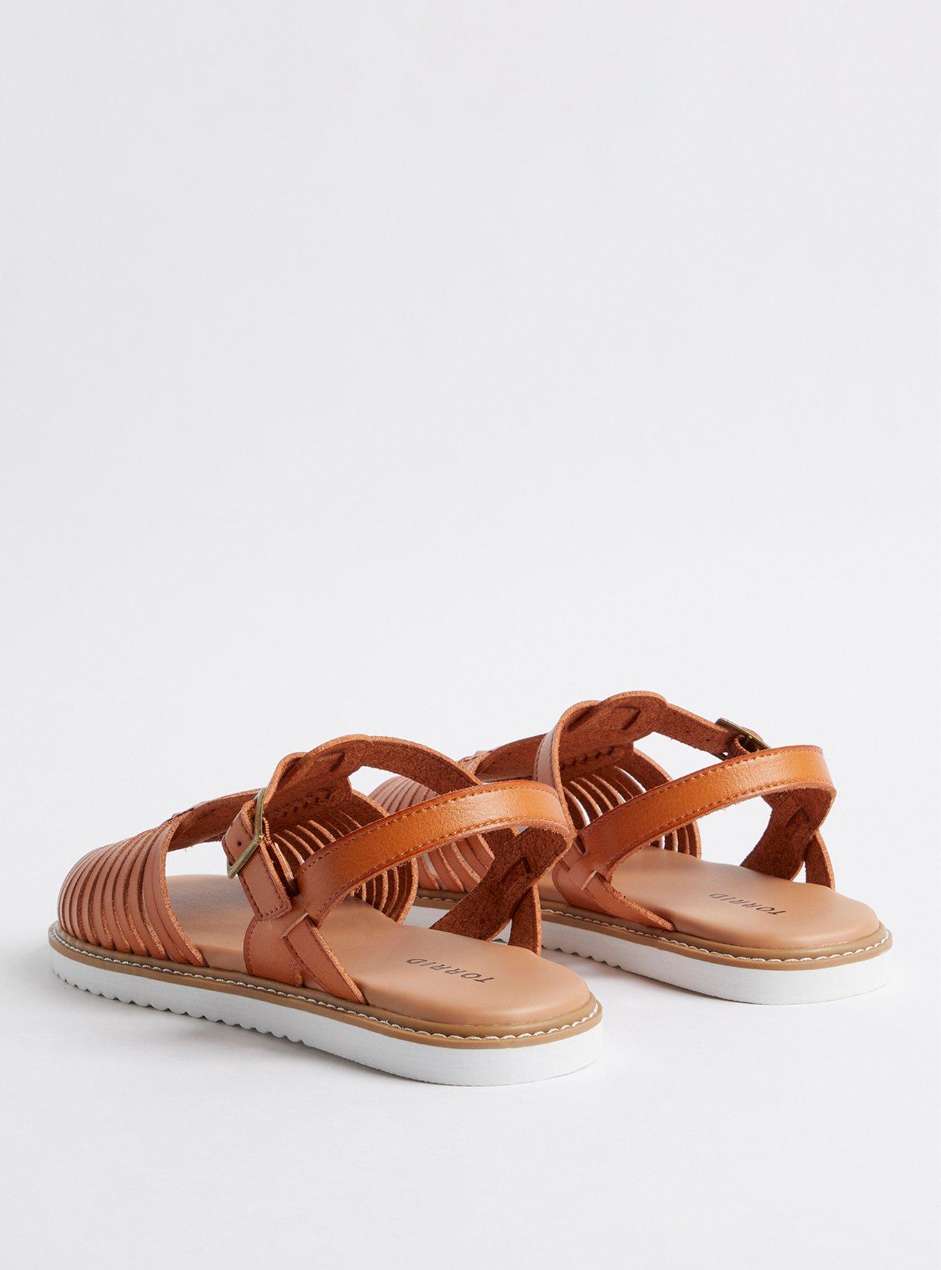 Plus Size Huarache Sandal Tan (WW) Torrid