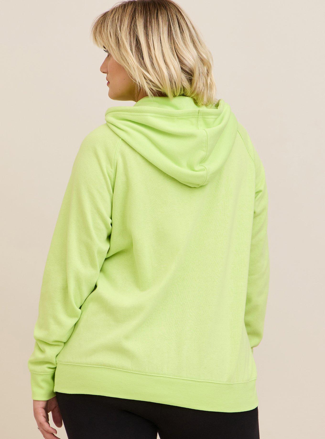 Plus Size Pullover Hoodie Cozy Fleece Marvel Neon Green Torrid
