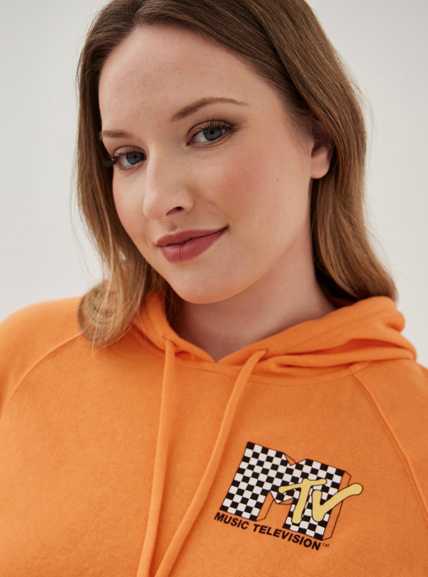 Pullover Hoodie - Cozy Fleece MTV Orange, ORANGE, alternate