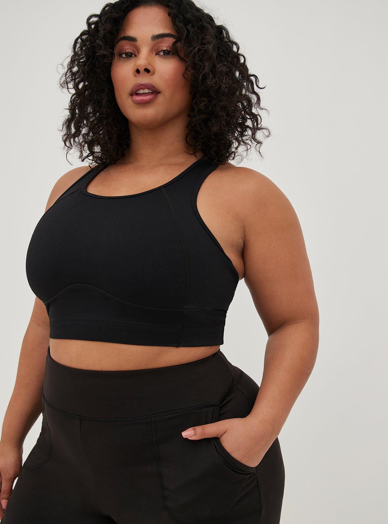 Plus Size Super Soft Performance Jersey Crop Active Pant, DEEP BLACK, alternate