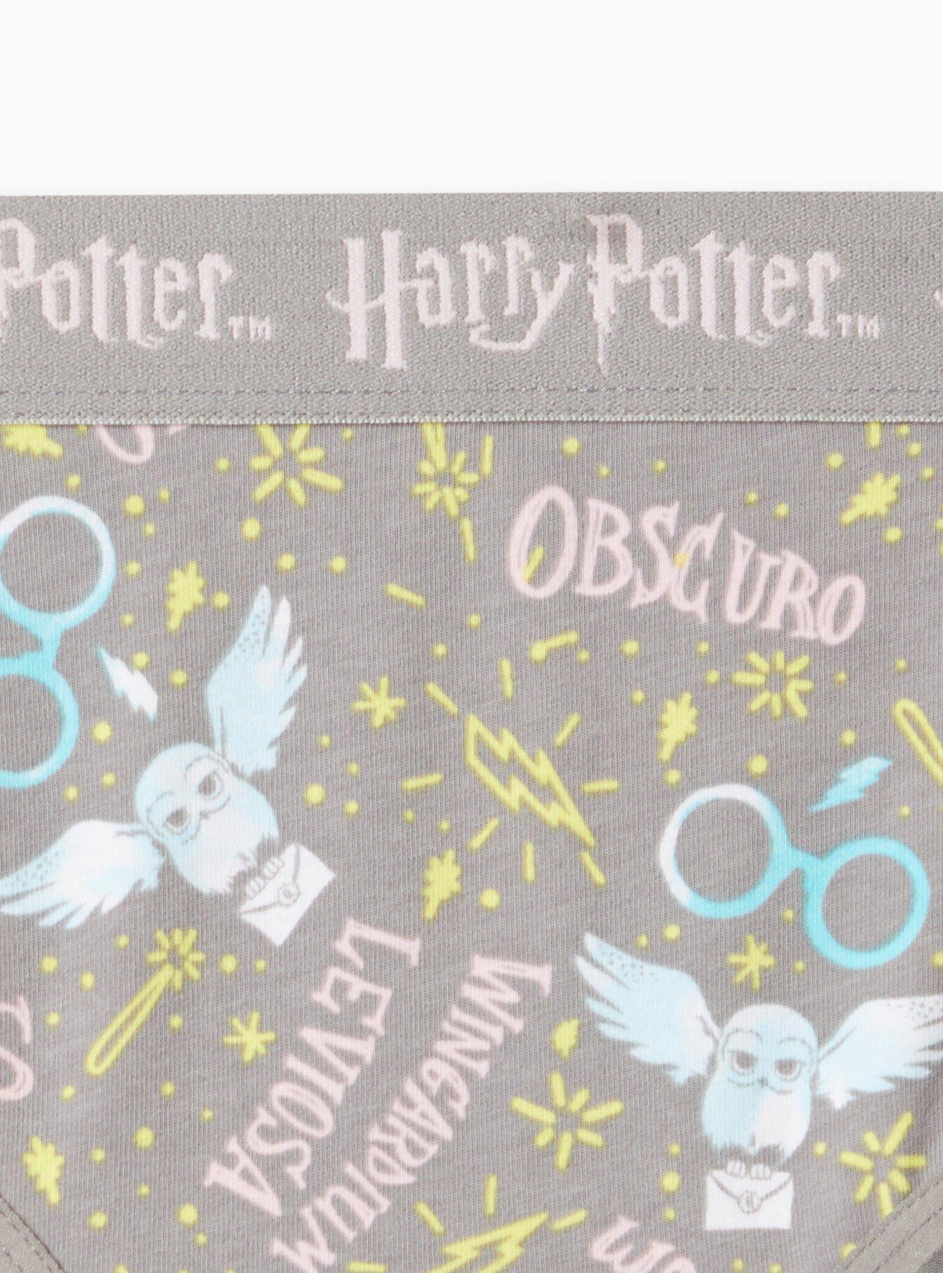 Plus Size Harry Potter Hipster Panty - Cotton Grey, MULTI, alternate