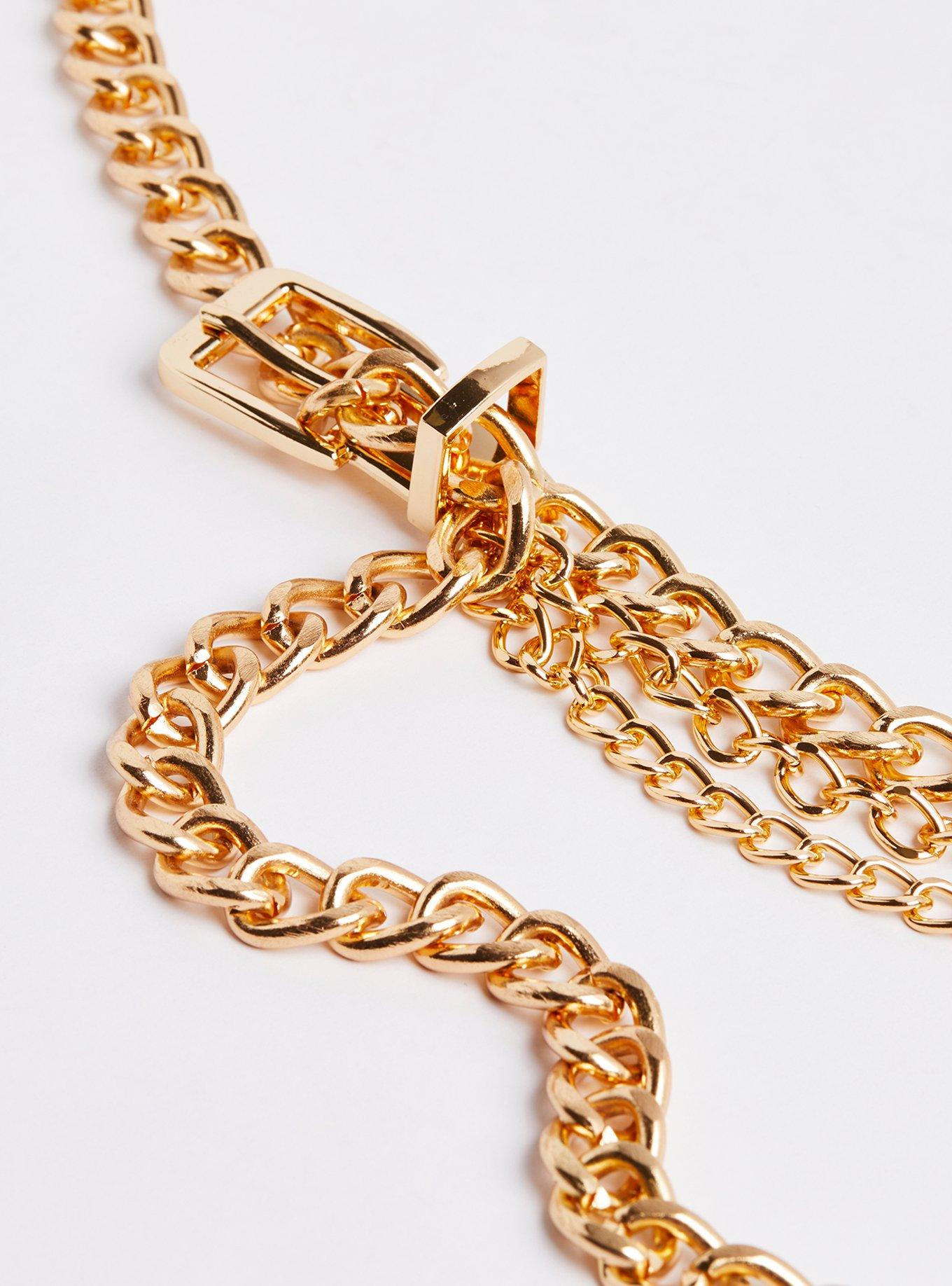 Plus size clearance gold chain belt