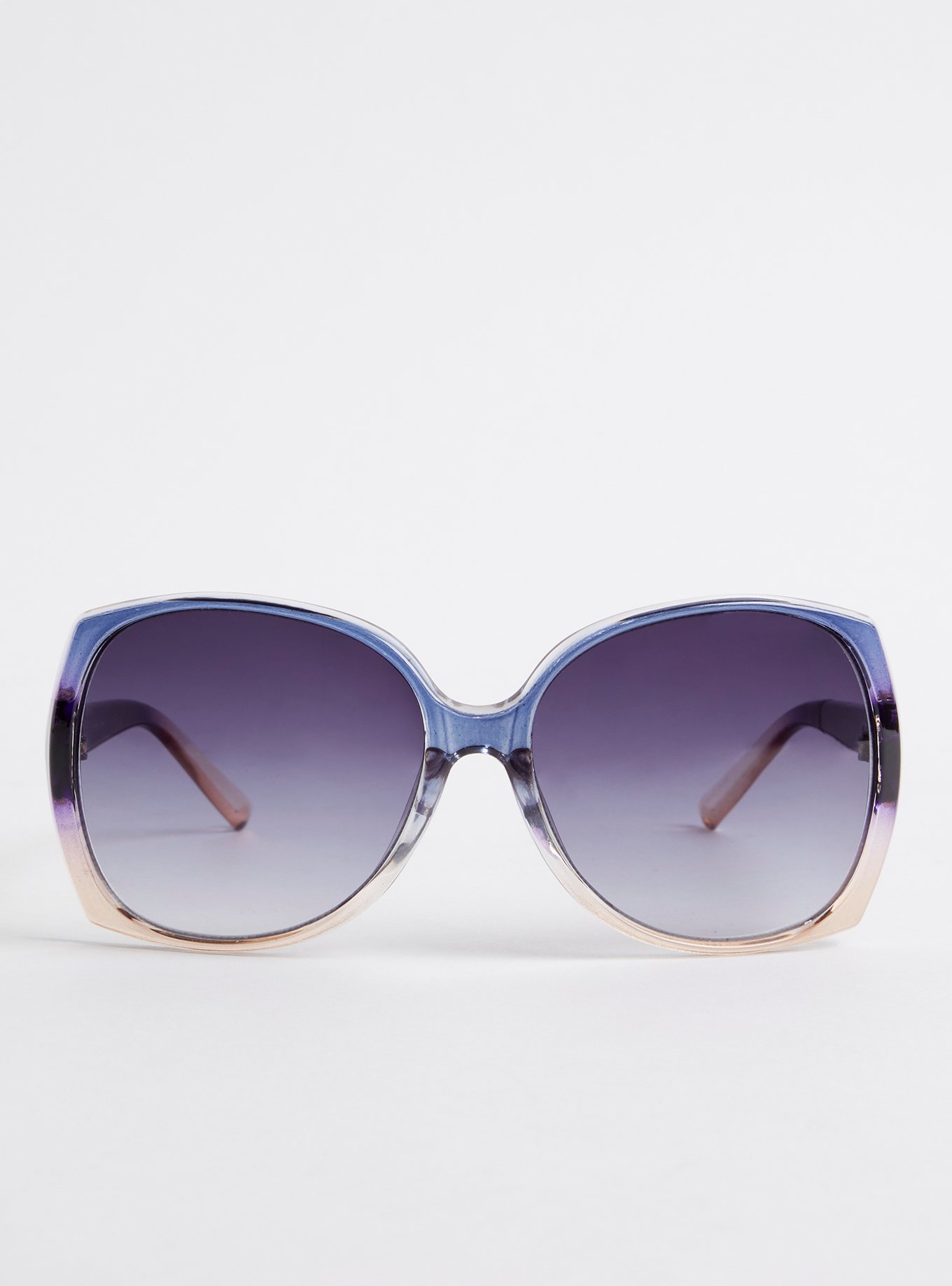 Plus Size - Ombre Square Sunglasses with Smoke Lens - Purple - Torrid