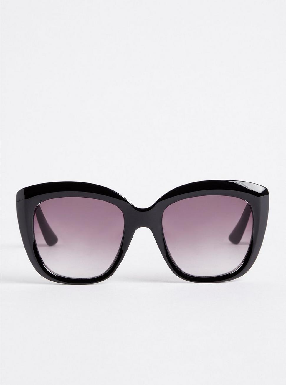 Plus Size - Classic Cateye Sunglasses - Black with Smoke Lens - Torrid