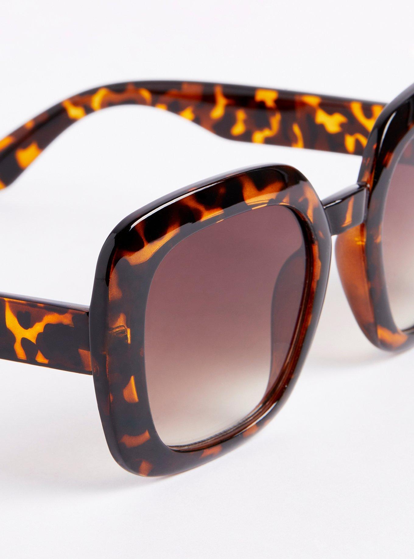 Plus Size - Black Square Oversized Sunglasses - Torrid