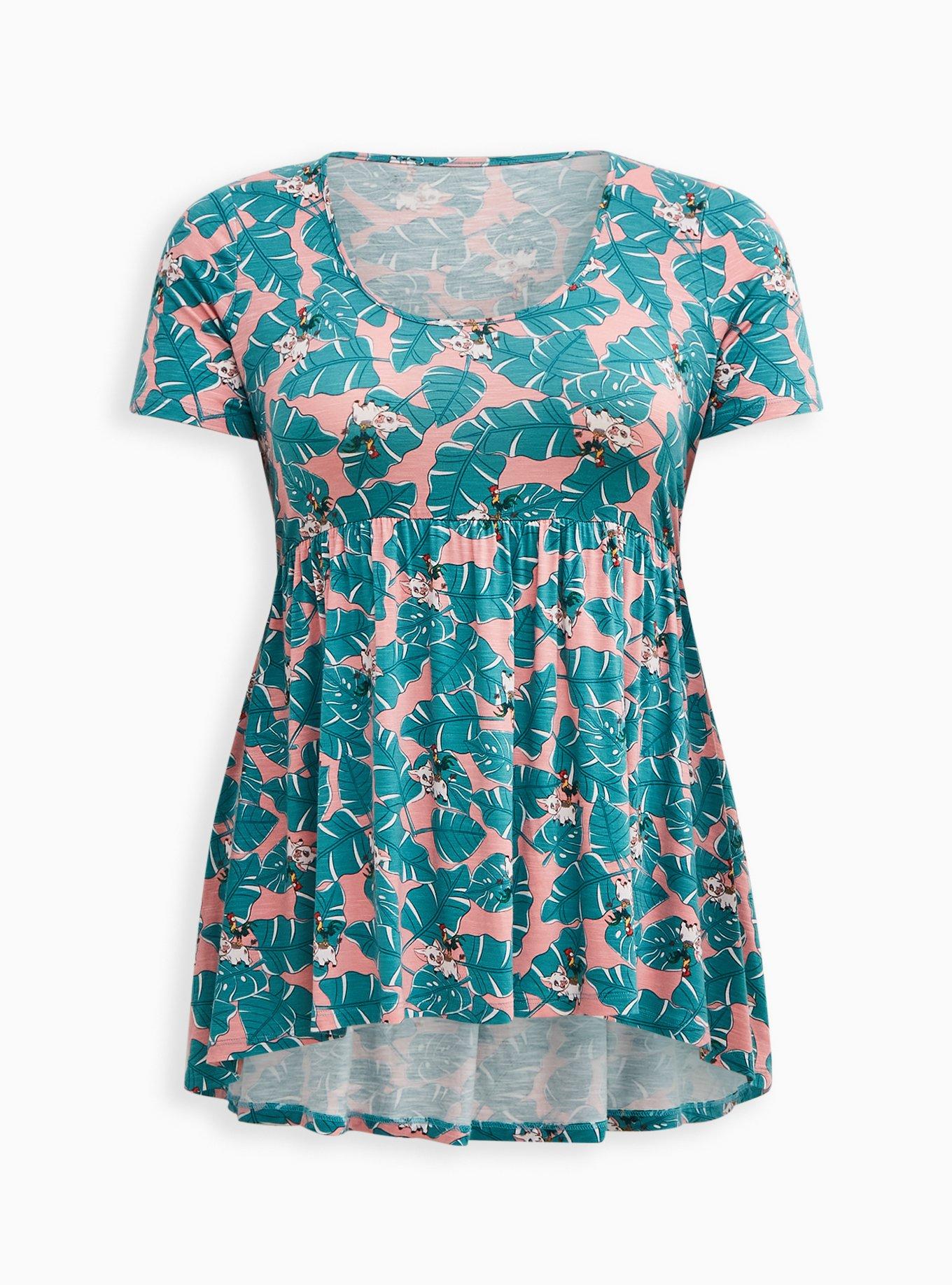Disney Moana Babydoll Tunic - Heritage Slub Moana's Friends Pink , MULTI, hi-res