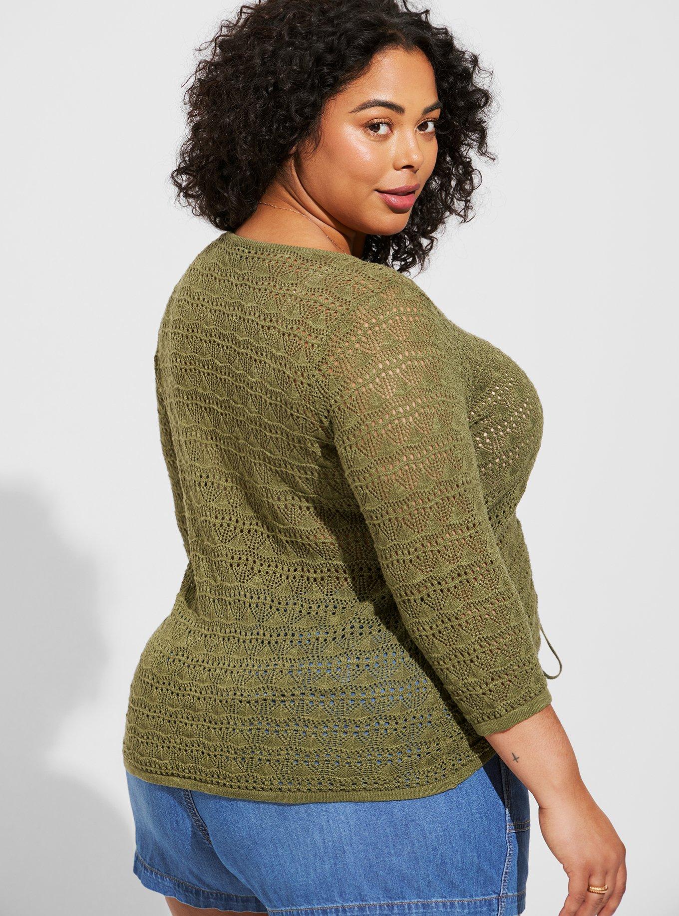 Torrid green clearance sweater