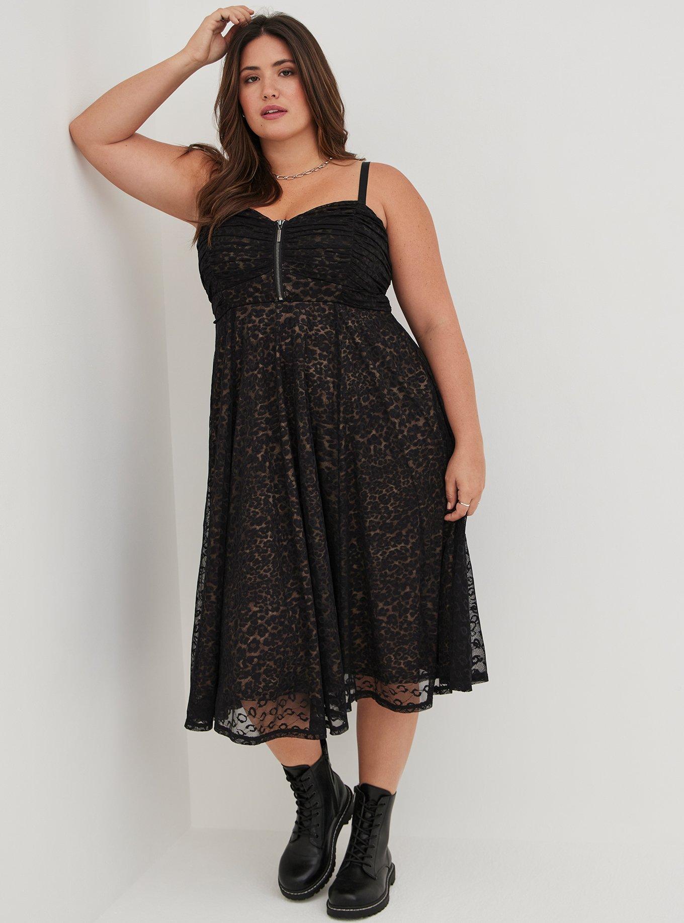betsey johnson lace midi dress Betsey Johnson Dress Womens 0 Black Gray Lace Silk Sleeveless Midi Floral  Trim