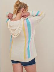 Sweater Hooded Pullover, IVORY, alternate