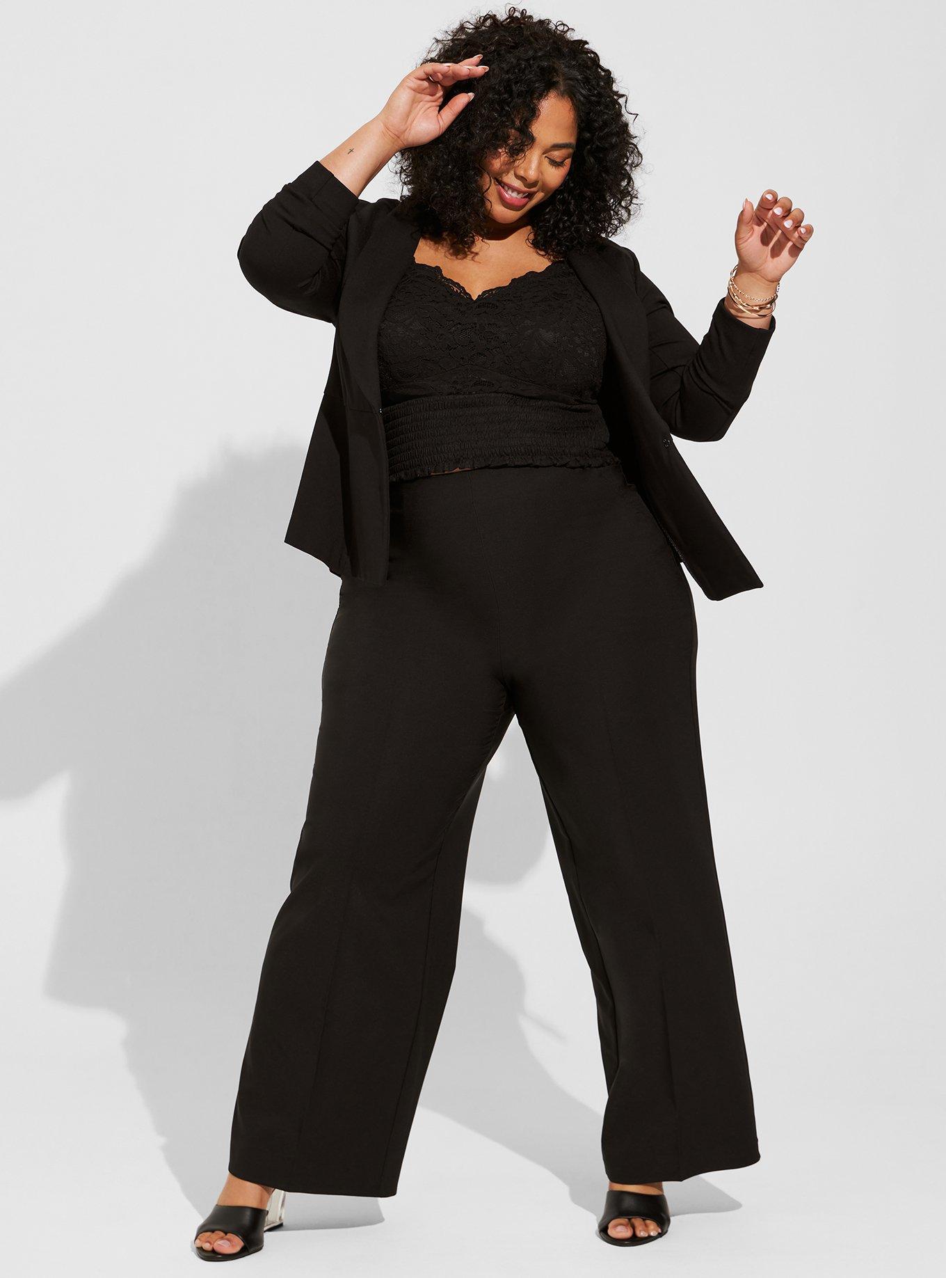 Plus Size - Lace Smocked Crop Top - Torrid