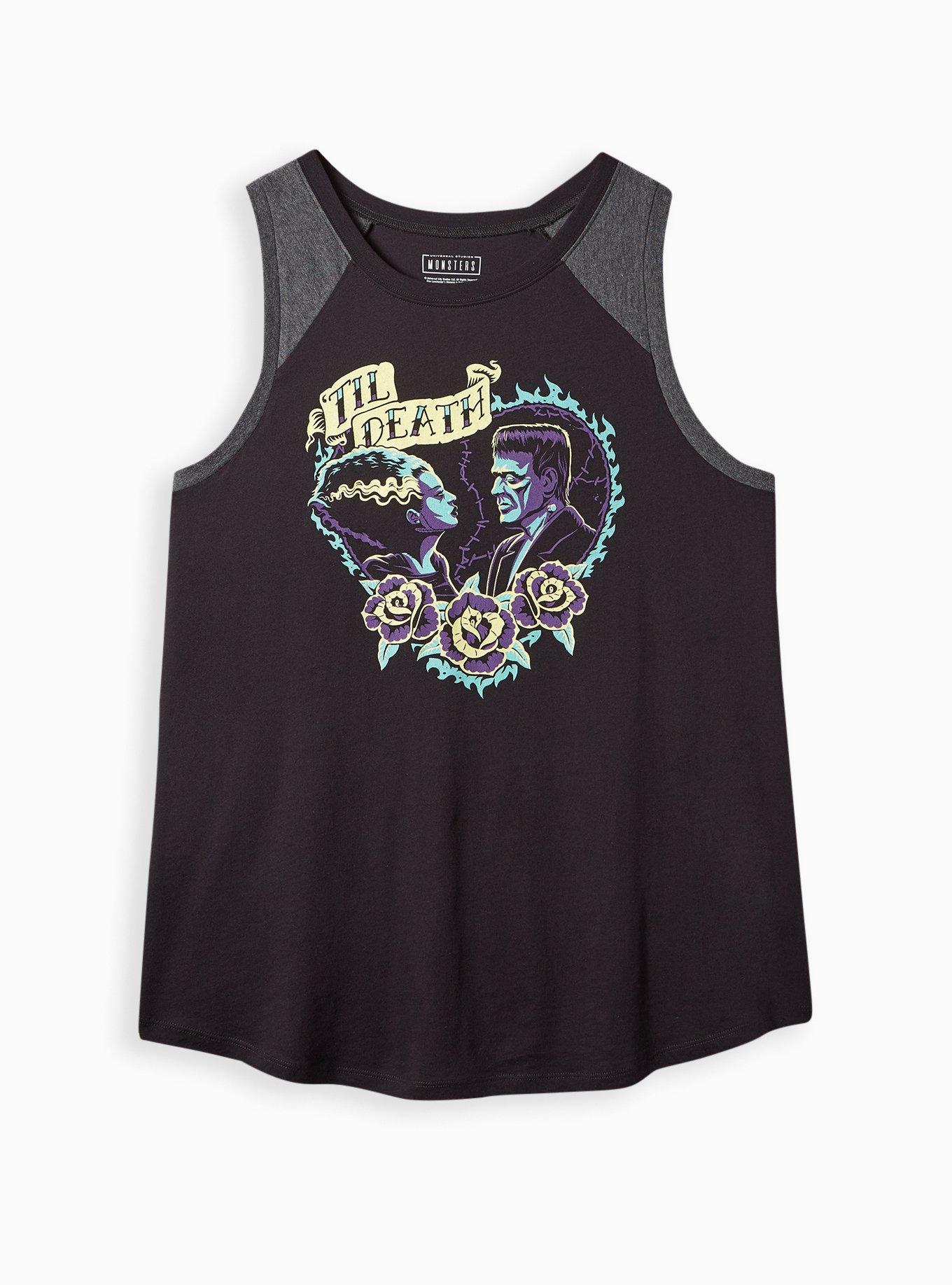 Plus Size - Universal Monsters Tank - Heritage Cotton Black - Torrid