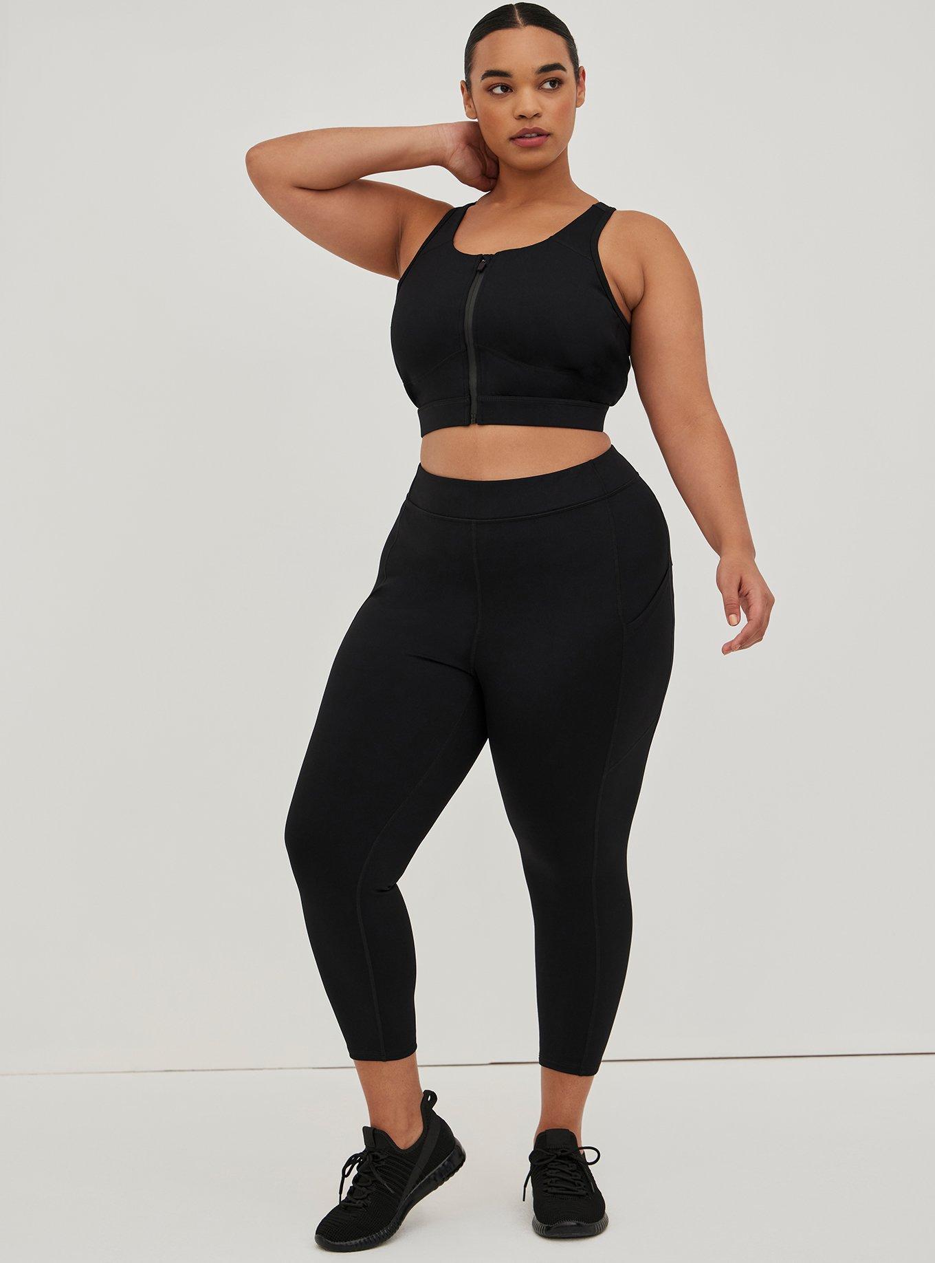 Plus Size Bombshell Crop Legging - Performance Core Black, DEEP BLACK, alternate