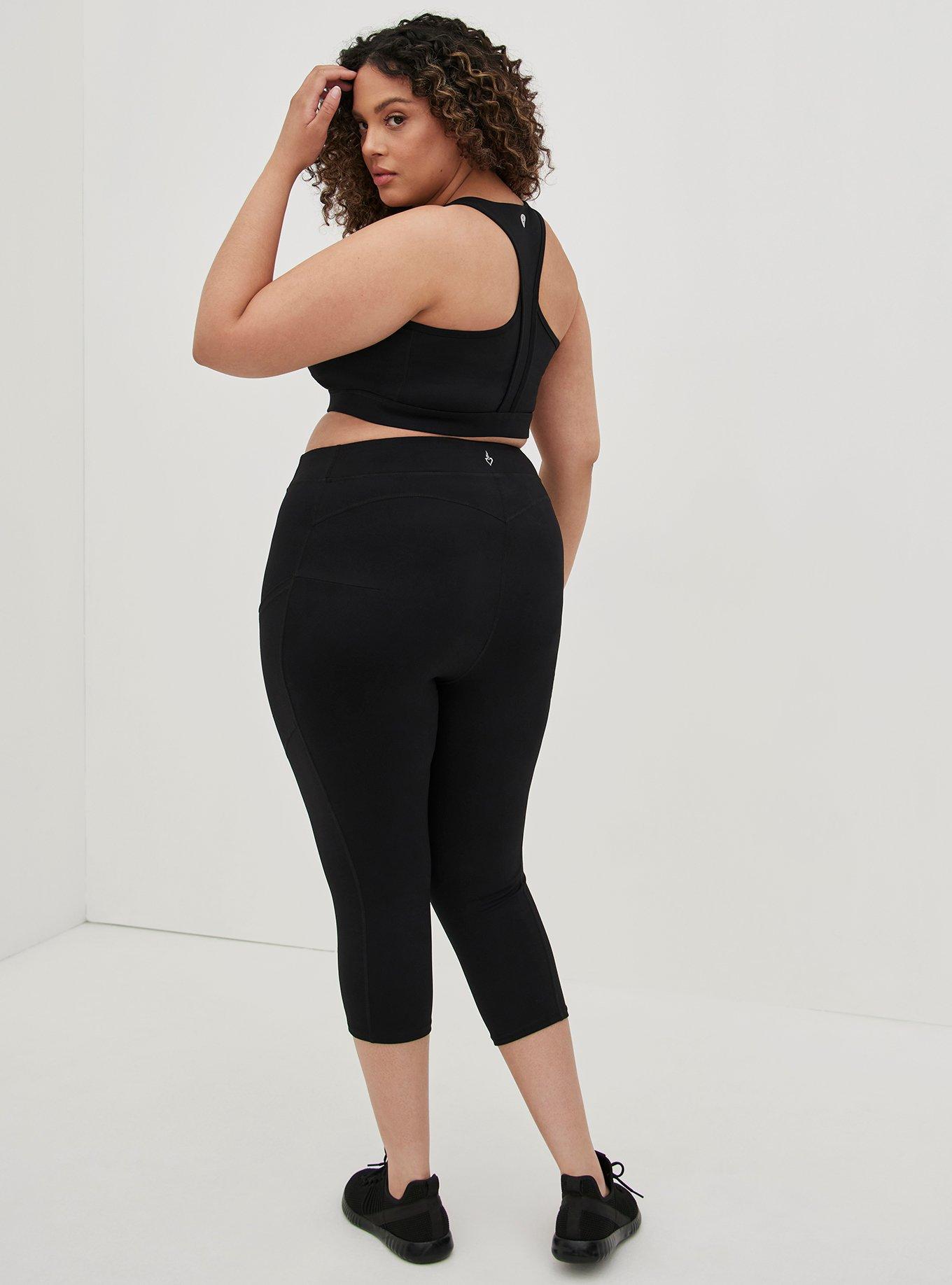 Plus Size - Bombshell Capri Legging - Performance Core Black