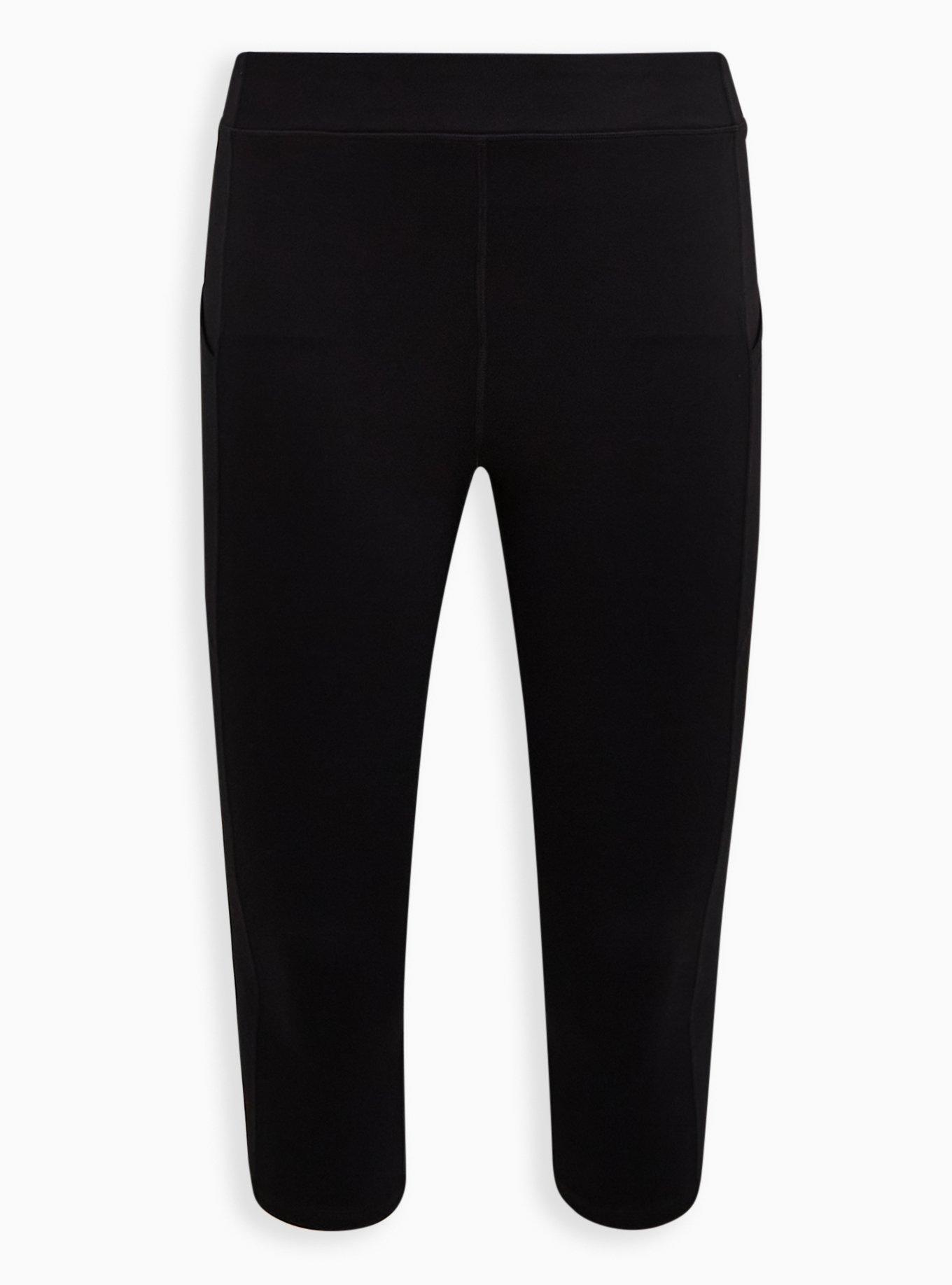 Plus Size - Bombshell Crop Legging - Performance Core Black - Torrid