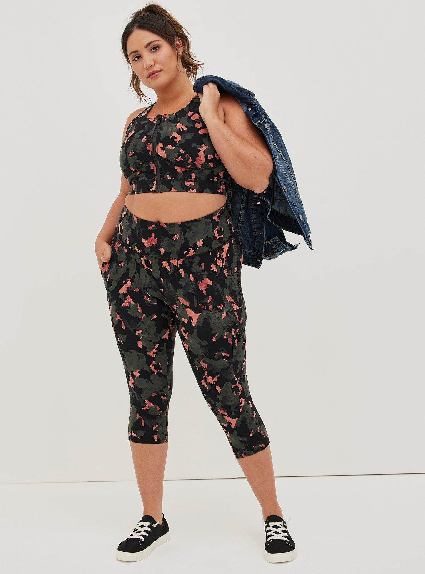 Plus Size - Happy Camper Performance Core Capri Active Legging