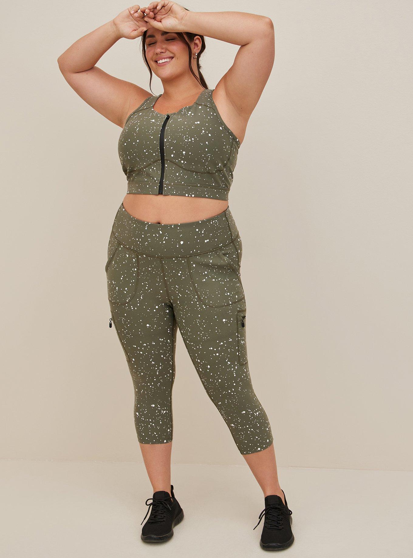 Plus Size - Happy Camper Performance Core Capri Active Legging