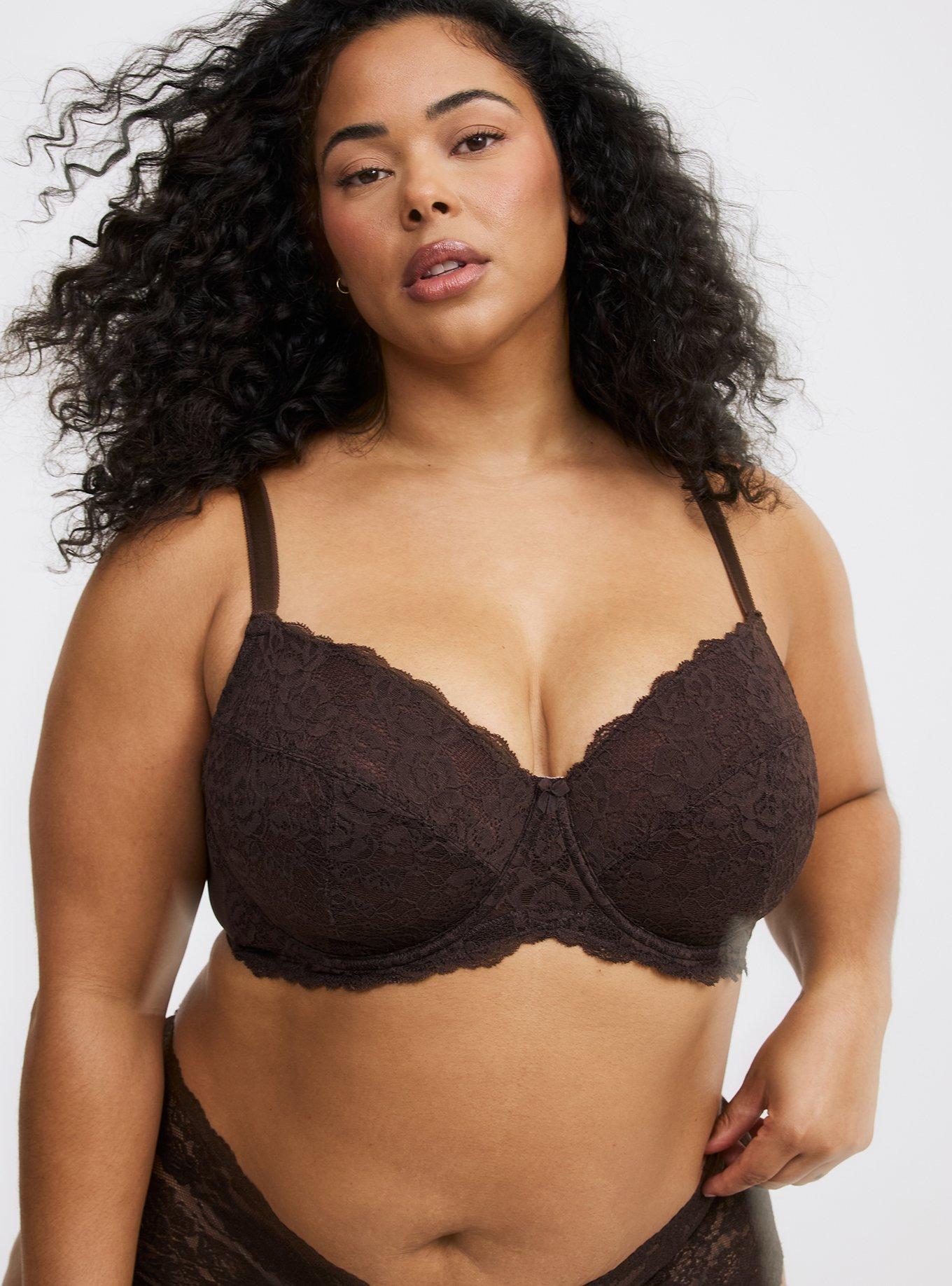 Full-Coverage Unlined Bra, JAVA, hi-res