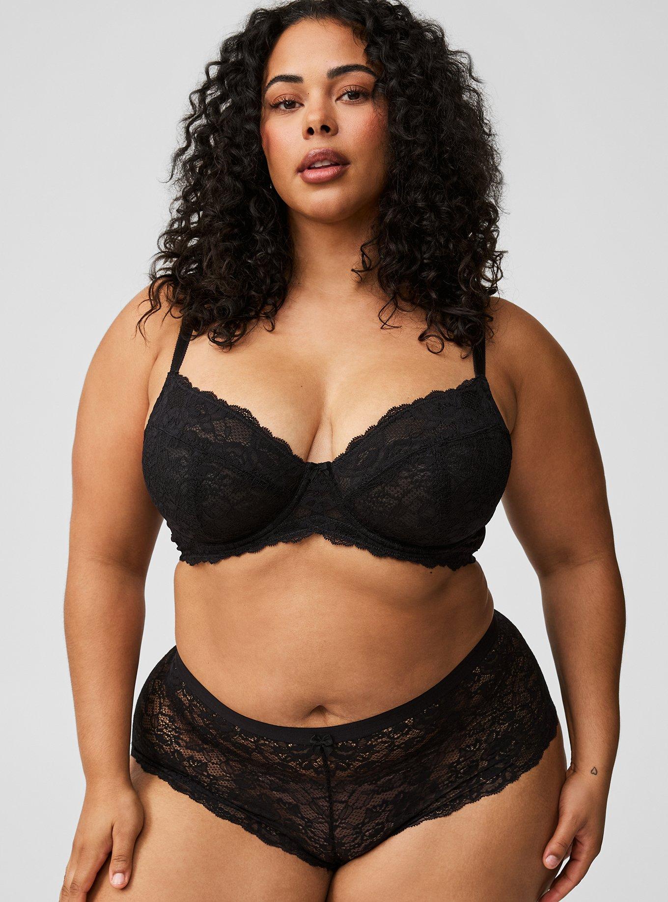 Plus Size - Full-Coverage Unlined Lace Straight Back Bra - Torrid