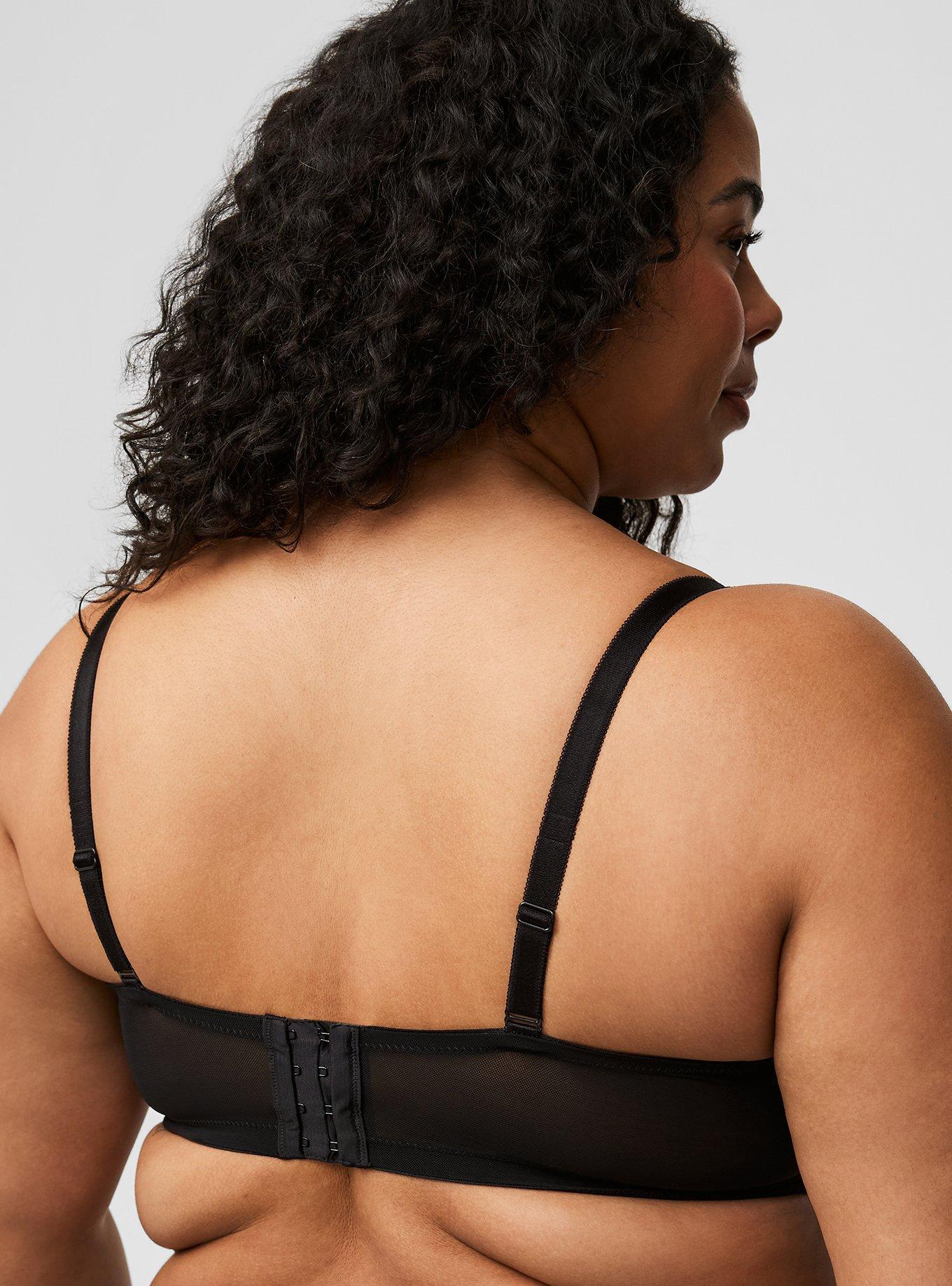 Plus Size - Full Coverage Unlined Bombshell Lace Straight Back Bra - Torrid