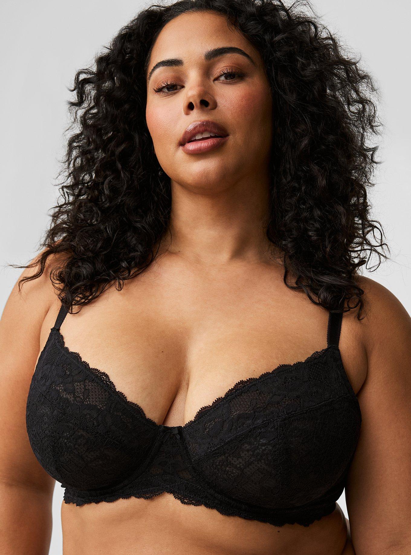 Plus Size - Full-Coverage Unlined Lace Straight Back Bra - Torrid